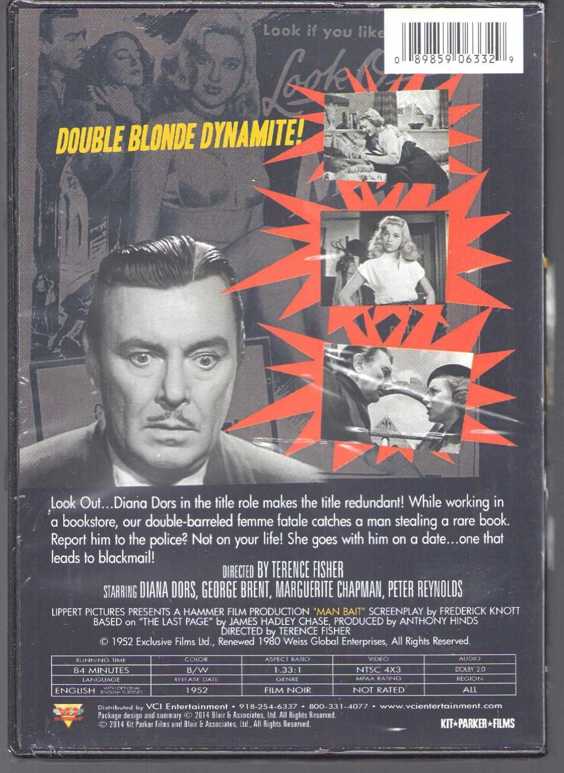 MAN BAIT (DVD) 1952 Classic – Terence Fisher (Director) – New & Sealed