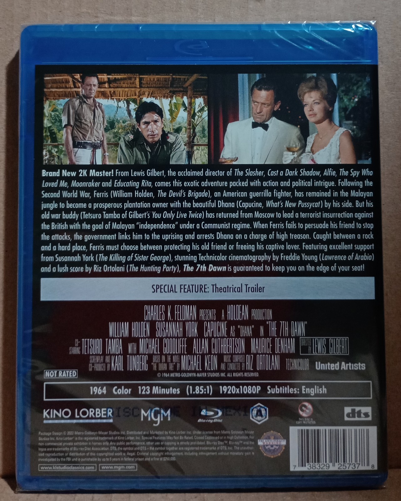NEW – The 7th Dawn Blu-ray 1964 [Kino Lorber] William Holden