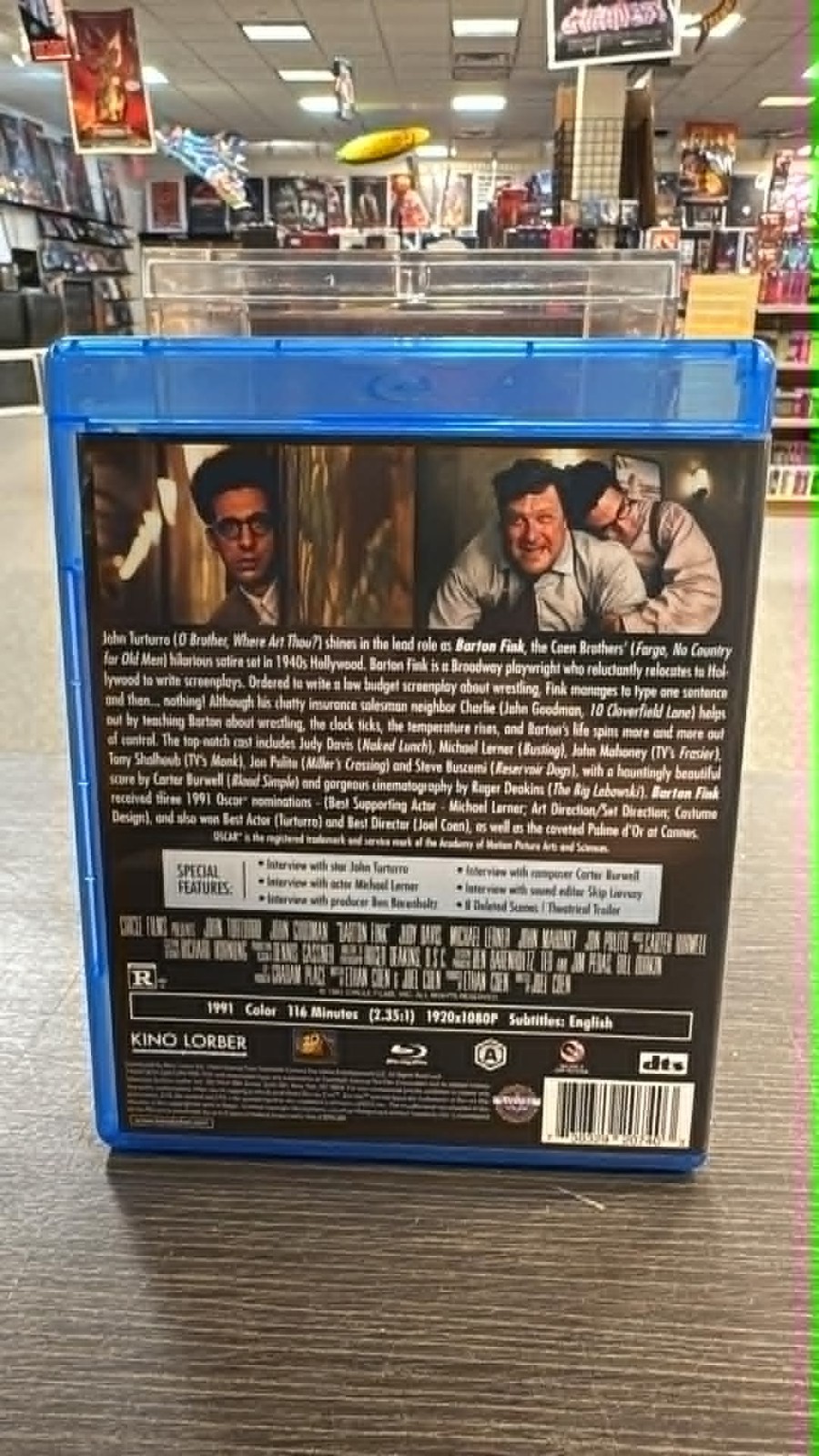 Barton Fink Kino Lorber Blu-Ray OOP spin-790