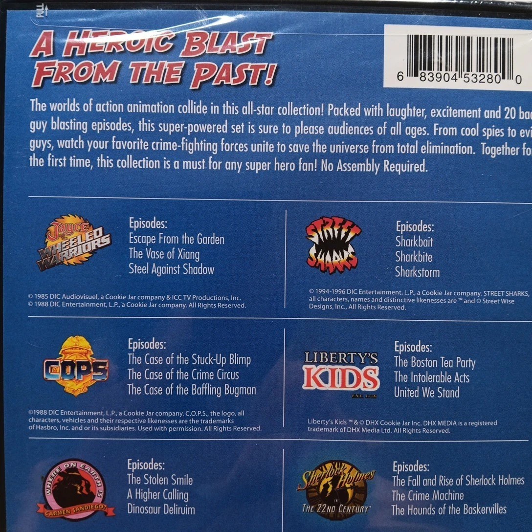 TV Guide Spotlight Super Action Animation (DVD 2020) Classic TV Animation 20 Ep.