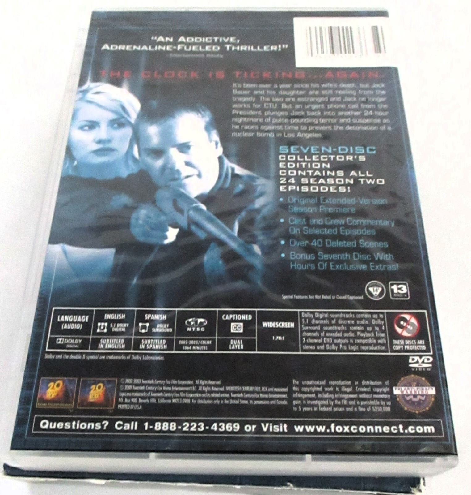 24 Kiefer Sutherland Complete TV Series Seasons 1-6 6 Season DVD Lot Fox