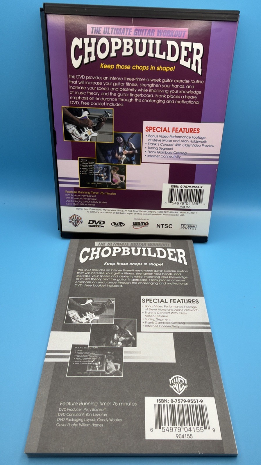 Chop Builder: The Ultimate Guitar Workout DVD 2002 Frank Gambale Book Included!