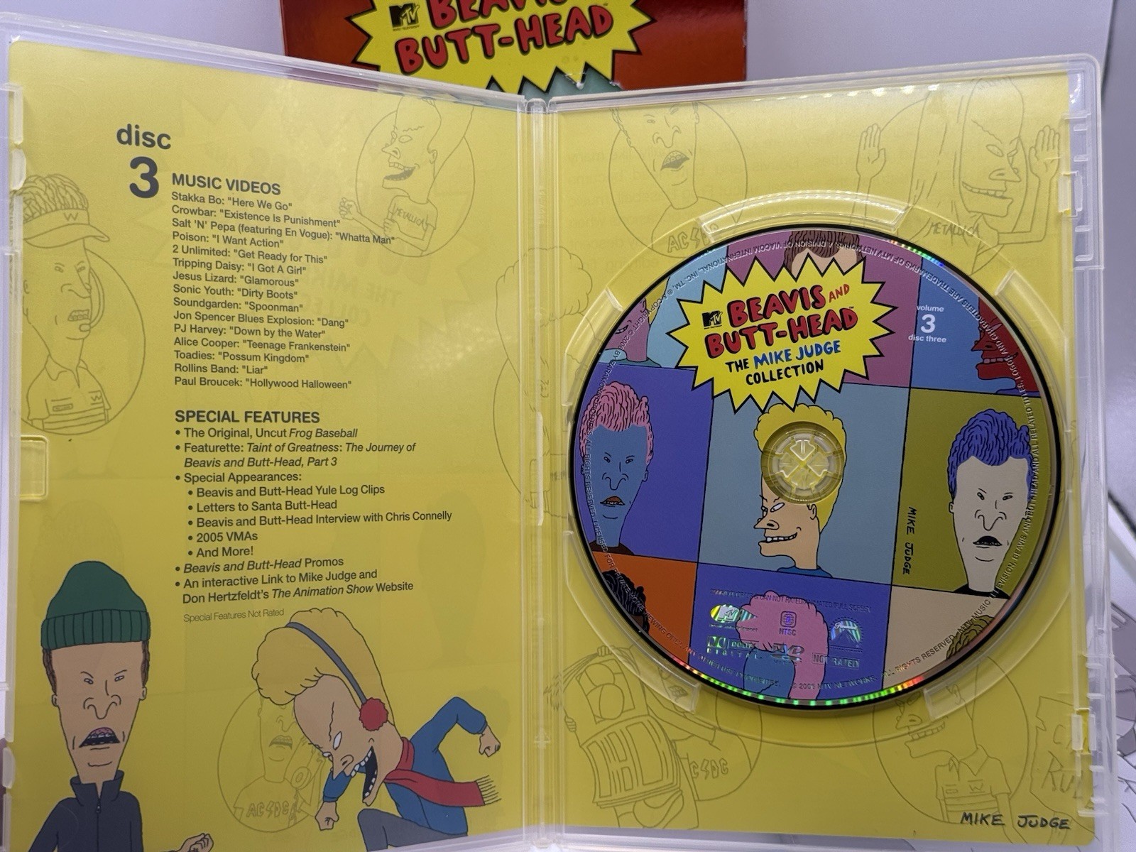 MTV Beavis and Butt-Head Mike Judge Collection Volume 3 2006 3-Disc DVD w/Sleeve