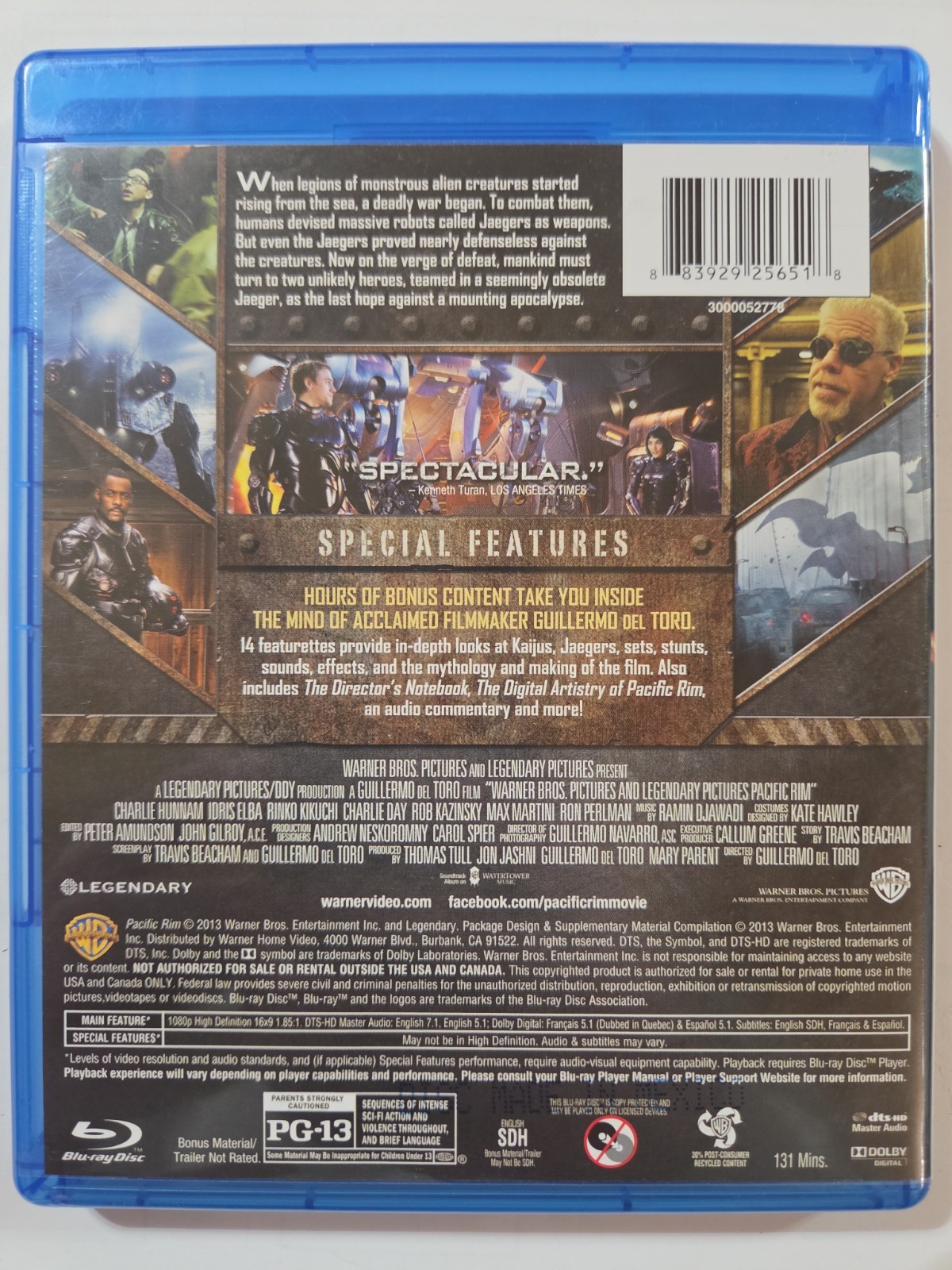 blu ray action movies lot World War Z, Transformers 1-3, Gladiator, Pacific Rim+
