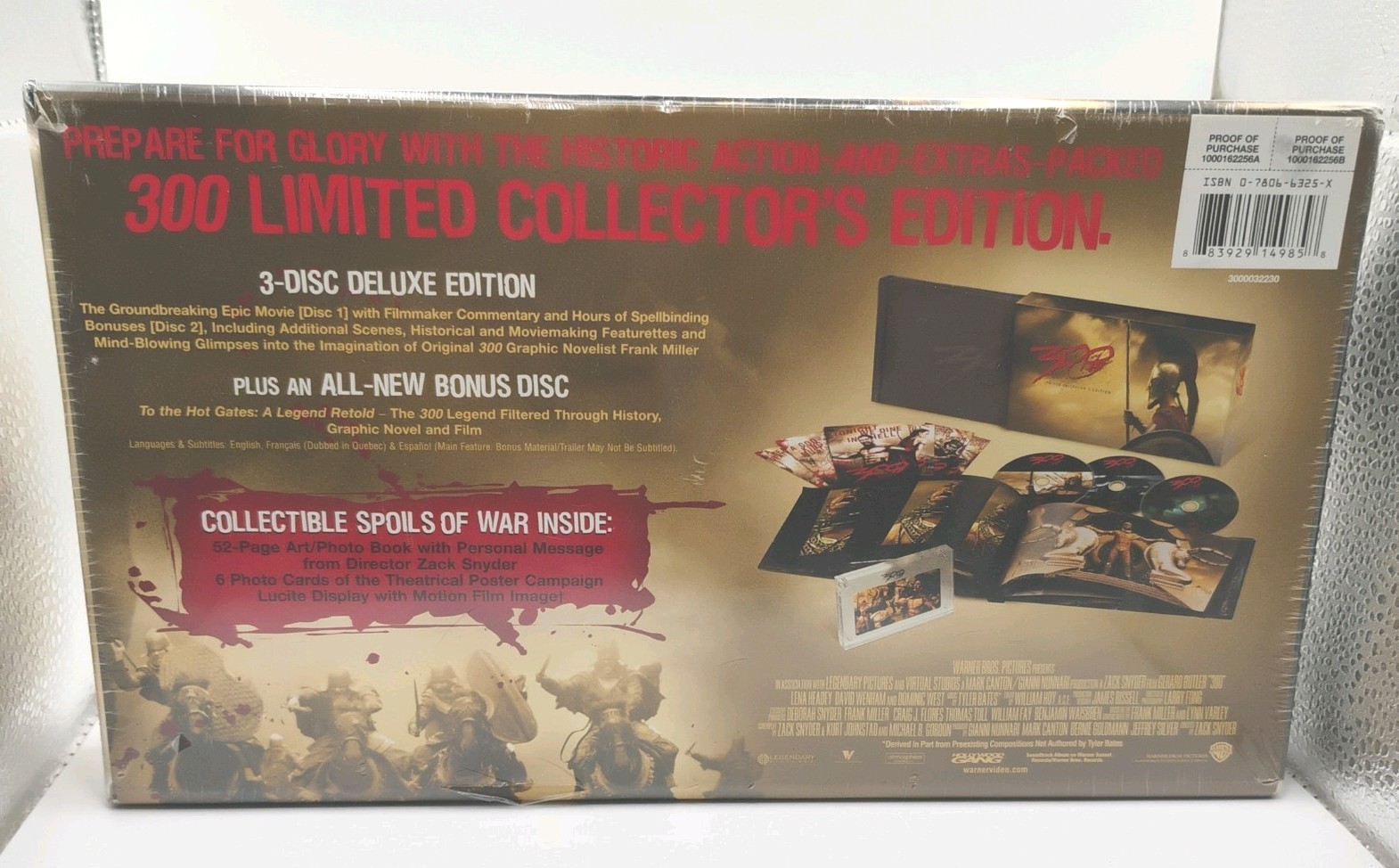 300 (3-Disc Set Limited Collector’s Edition) (DVD) BRAND NEW & SEALED