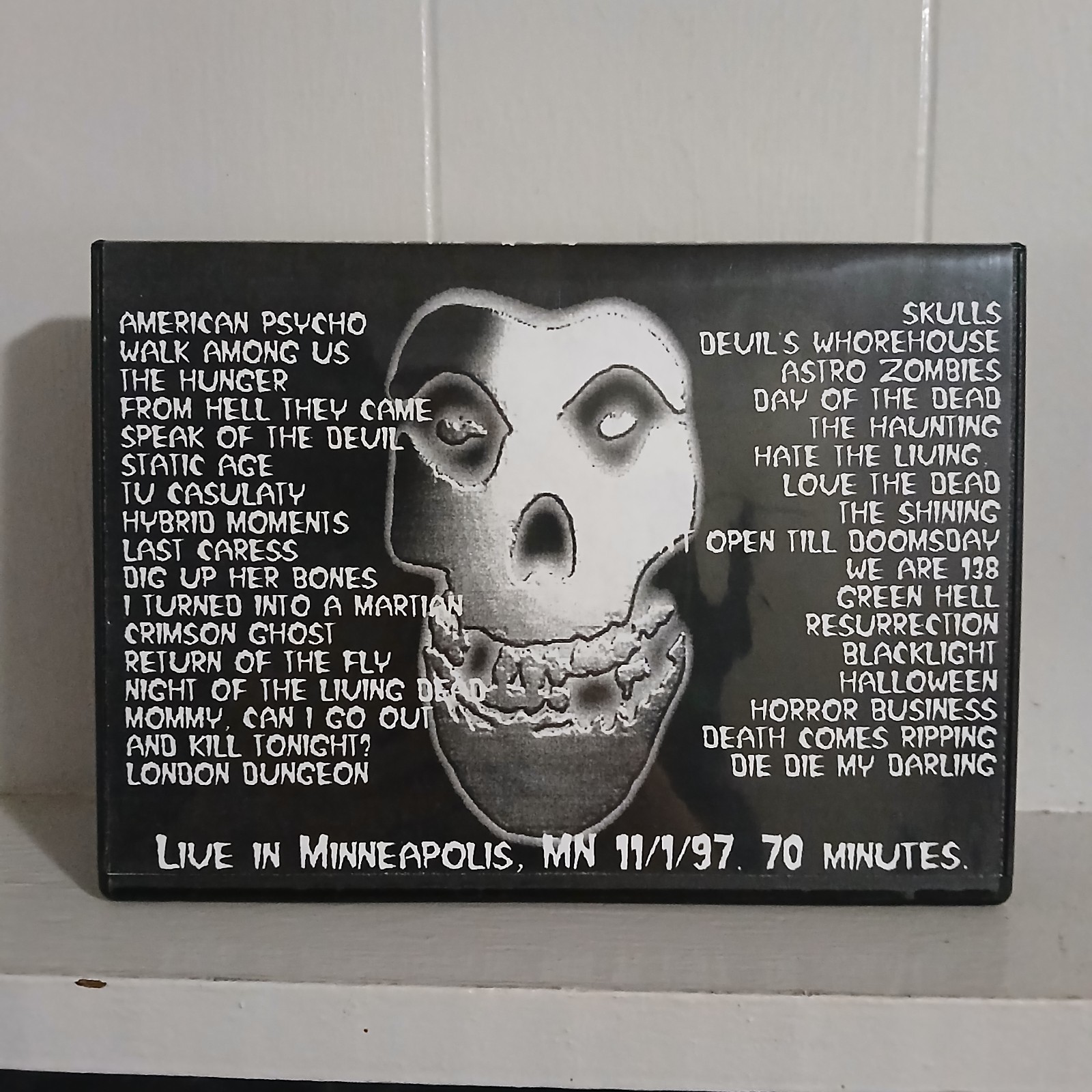 The Misfits Live In Minneapolis 1997 DVD Punk Rock Concert Video
