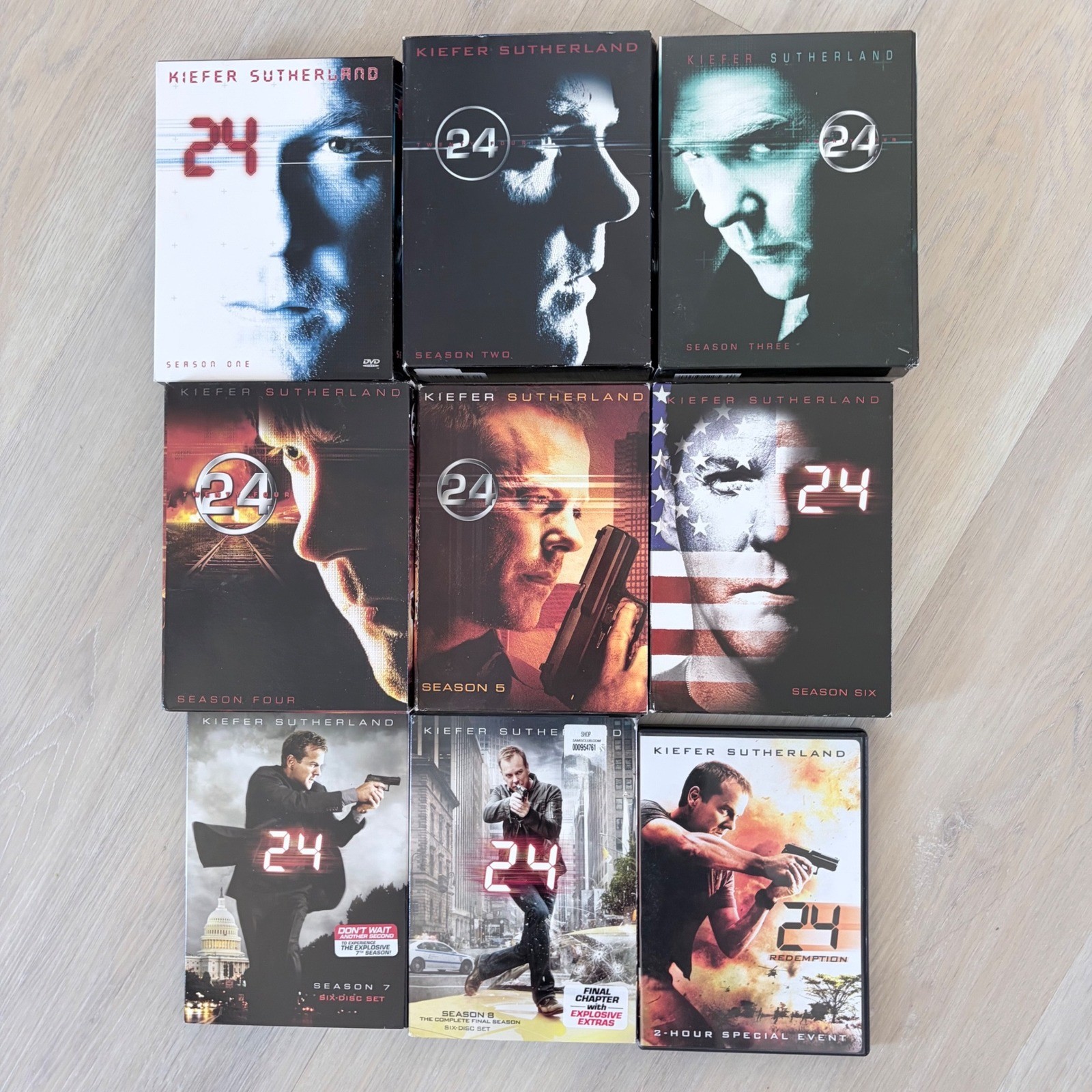 24 Complete Series Seasons 1-8 DVD plus bonus Set Kiefer Sutherland Redemption