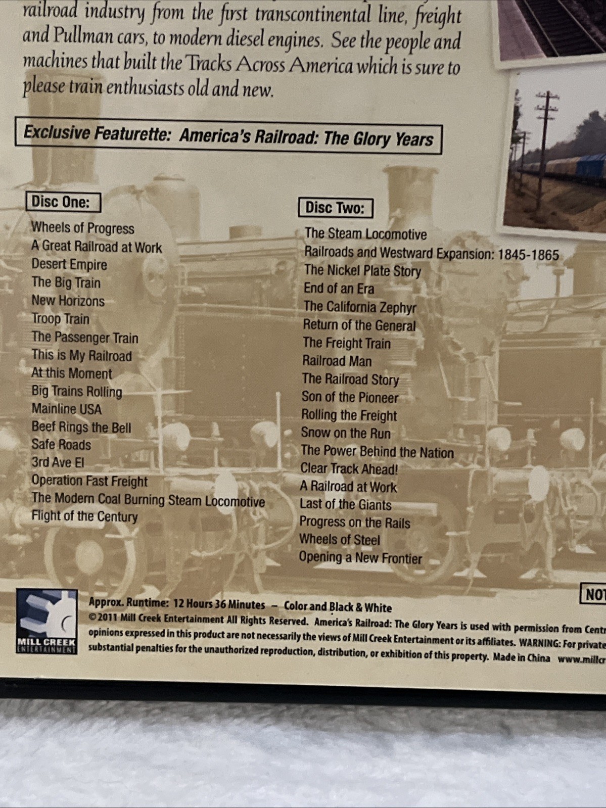TWO DVD’s On American Railroads and Train Rides – 18 Hours! MINT and TESTED READ