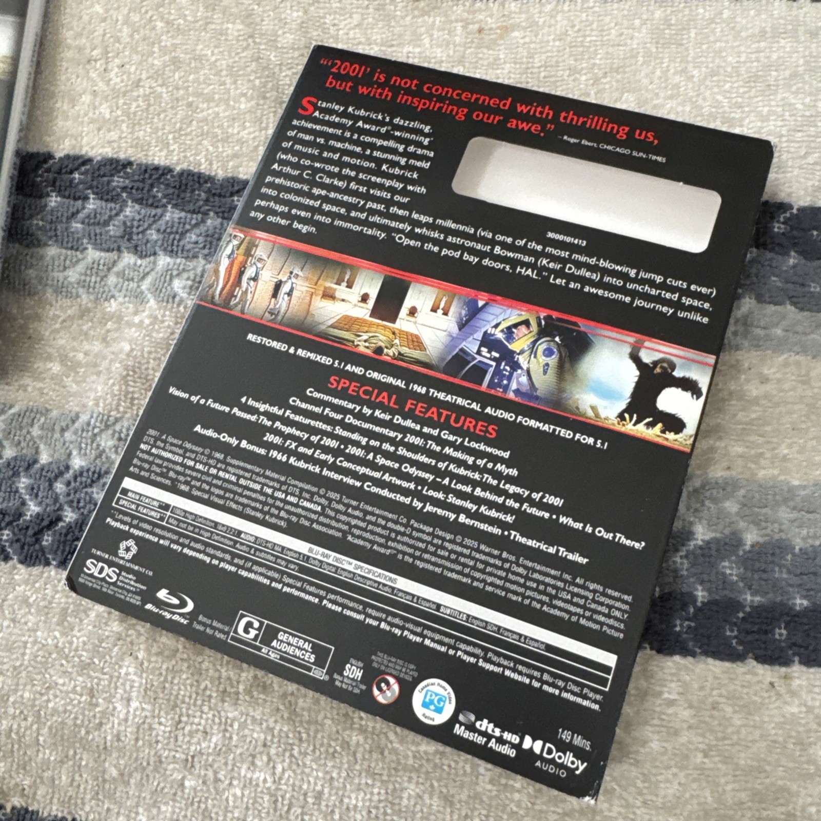 NEW** 2001 A Space Odyssey Blu-Ray Limited Edition RARE Slipcover Sleeve
