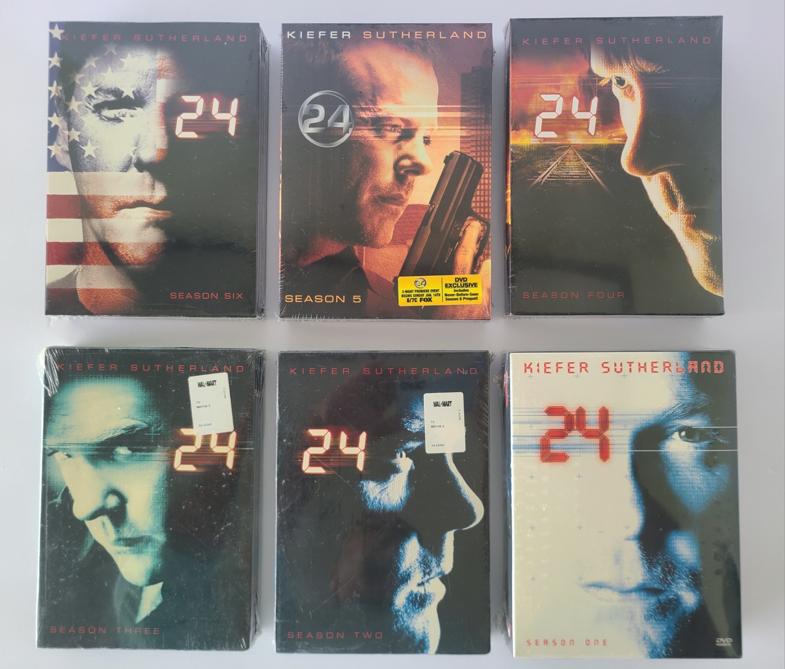 24 Complete Seasons 1-6 DVD Box Set Lot Factory Sealed Kiefer Sutherland