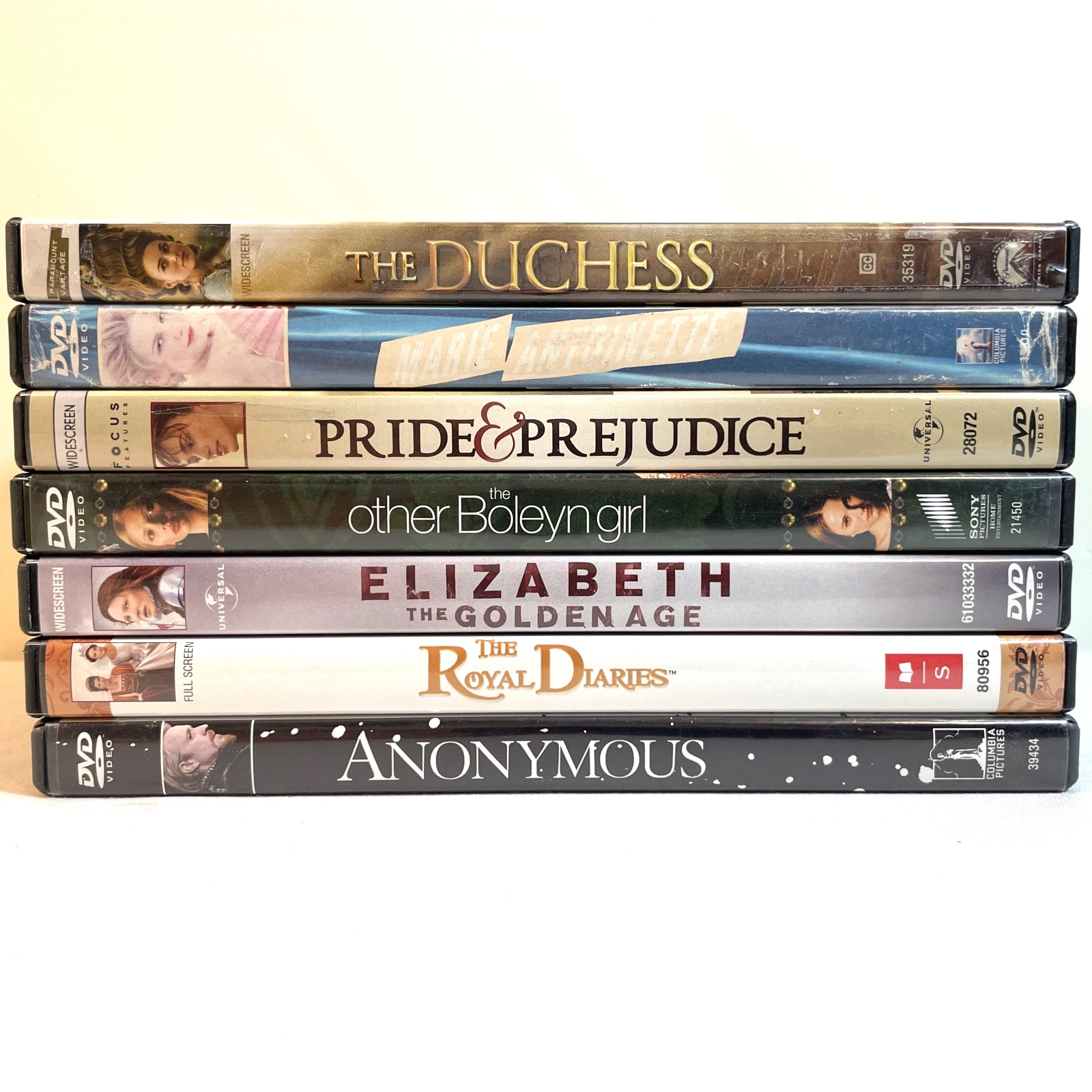 7 PERIOD EUROPE MOVIES (DVD) Biography Drama History Romance Thriller