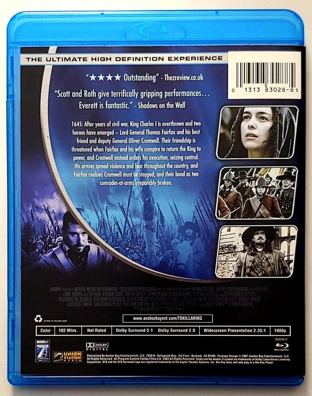 To Kill a King [Blu-ray] WIDESCREEN-2008, Starz / Anchor Bay – VERY GOOD