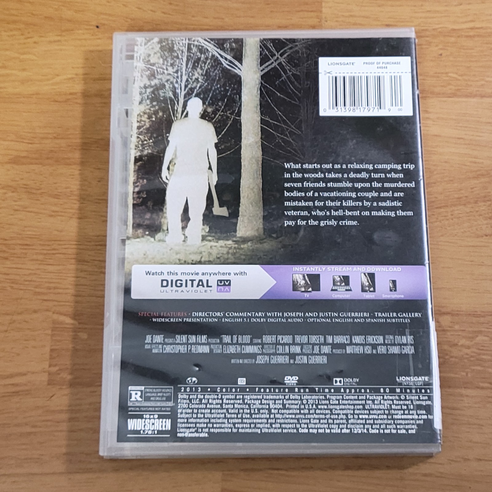 Trail of Blood: Lionsgate Slasher Flick (DVD, 2011) JOE DANTE – RARE —
