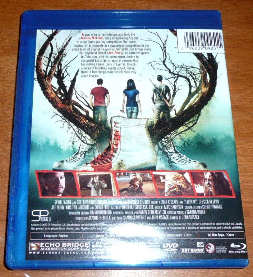 EVERFALL (Blu-Ray + DVD, 2017) 2-Disc Combo Pack *watched Once Like New