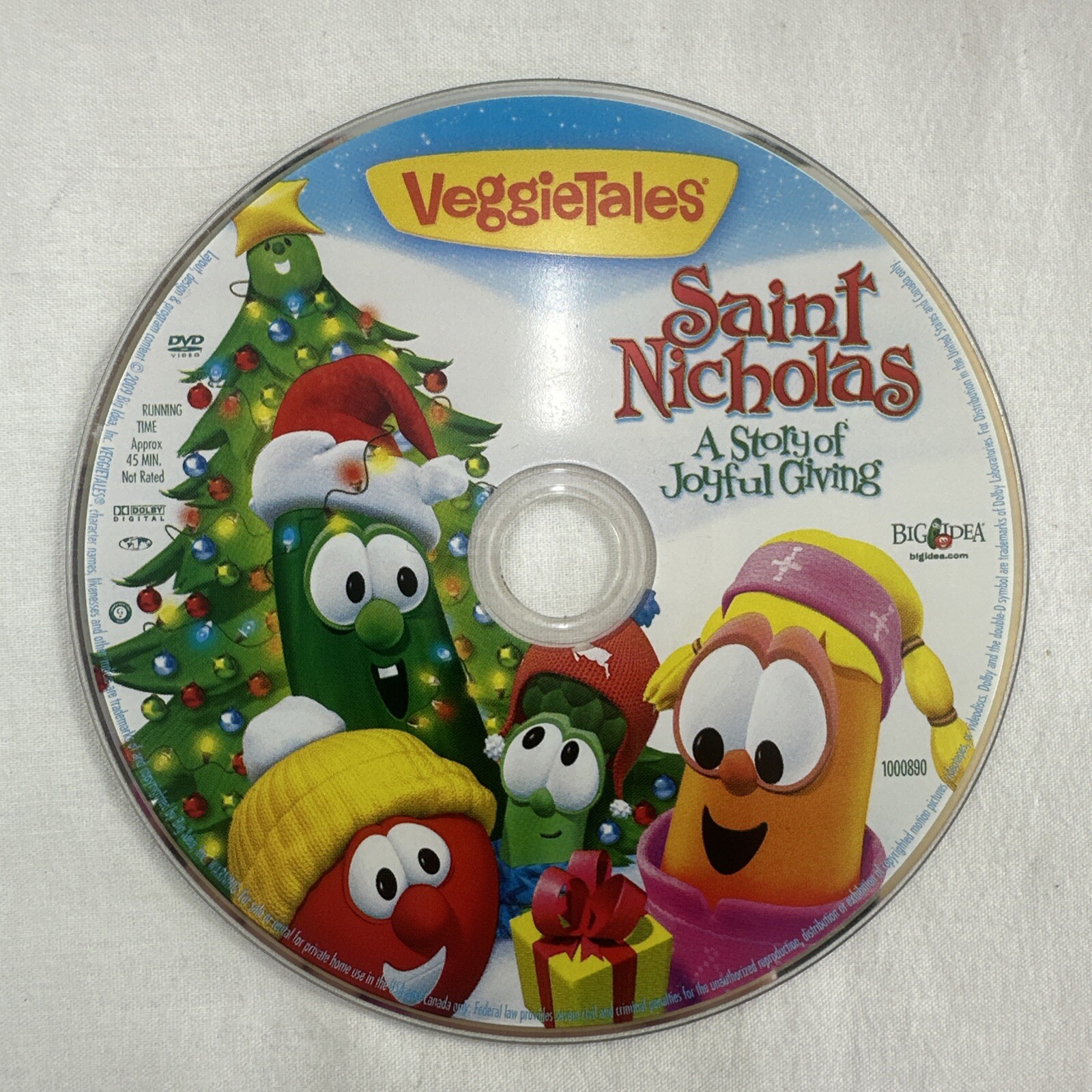 Veggie Tales (DVD’s) Mixed Titles Lot of 8 – DVDs