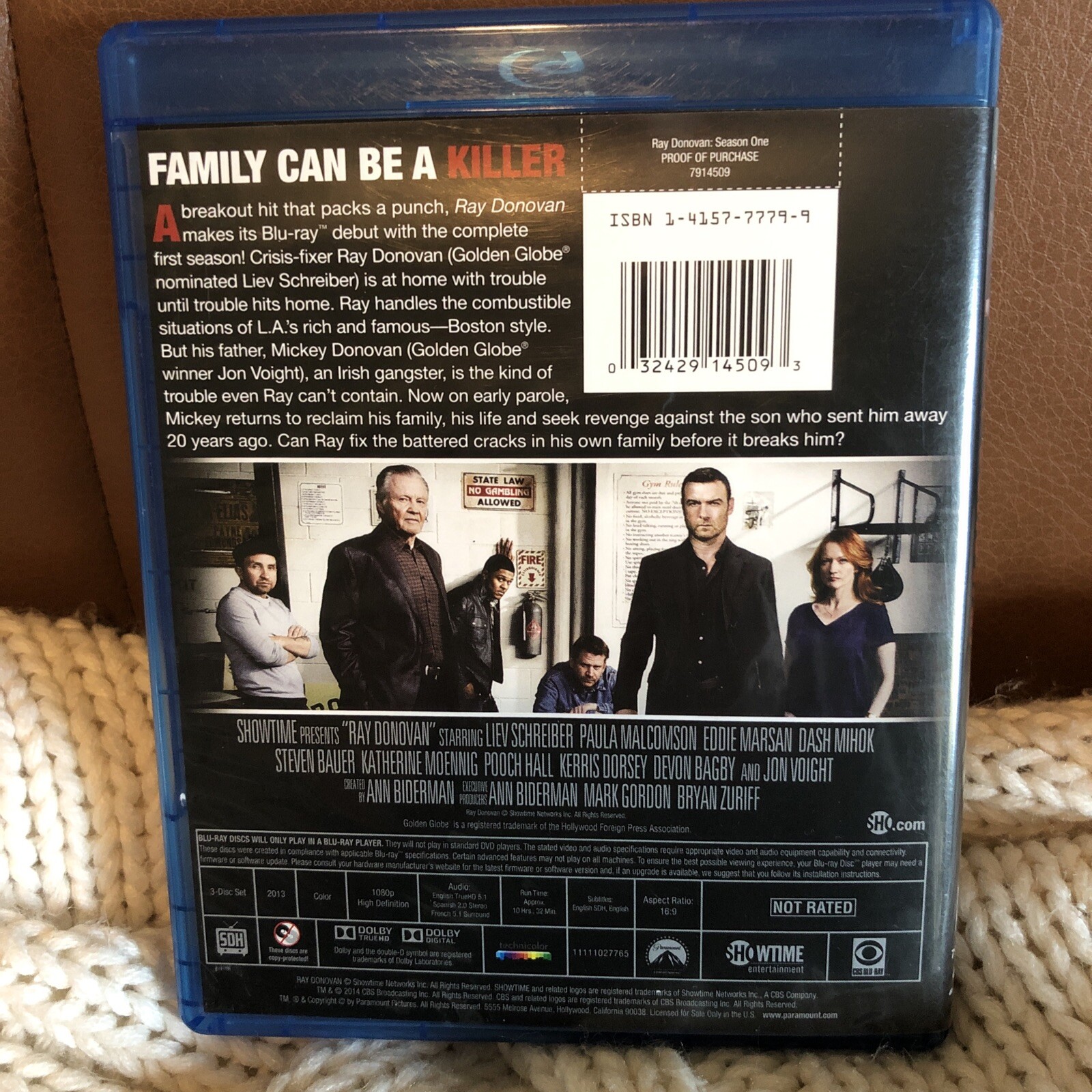Ray Donovan: Season One (Blu-ray, 2013) NR, 3-Disc Set