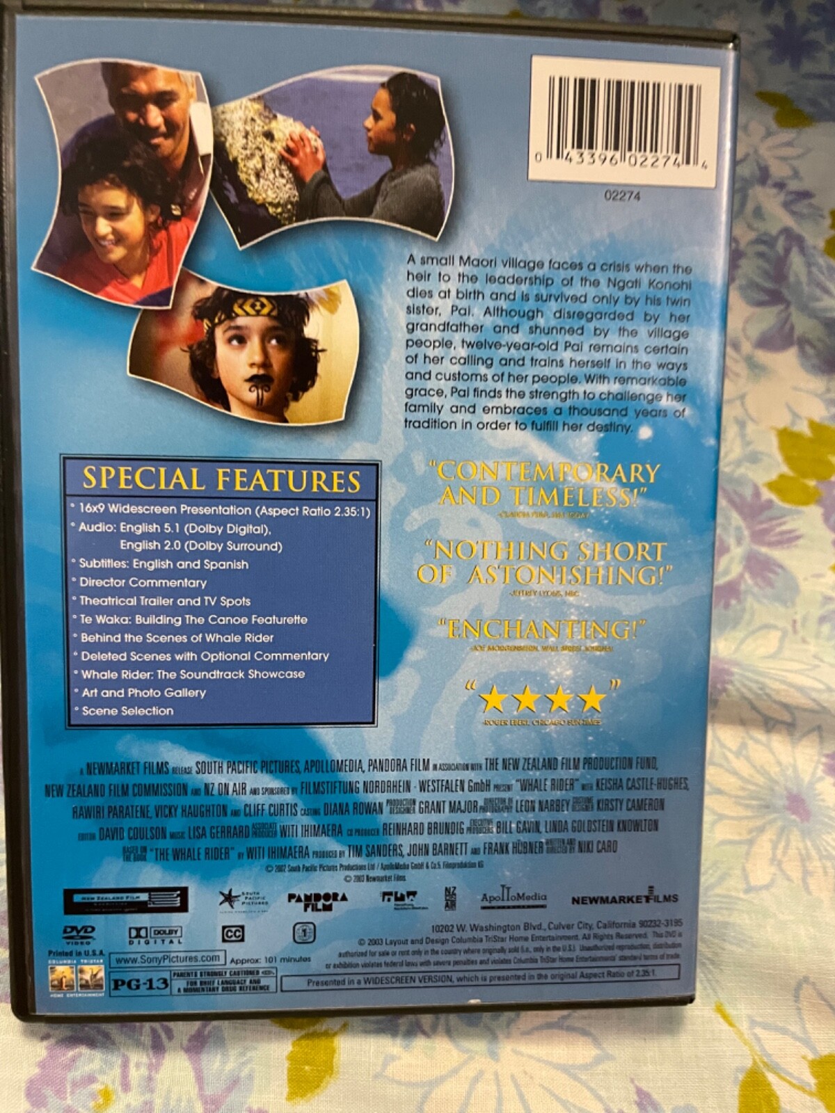 DVD Whale Rider Special Edition film by Niki Caro ways of Ancients Hope for futr
