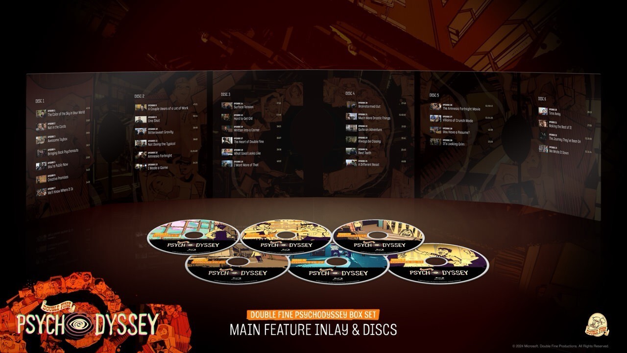 NEW Double Fine Psychodyssey Blu-ray Exclusive DigiPack [2023] Ships Next Day