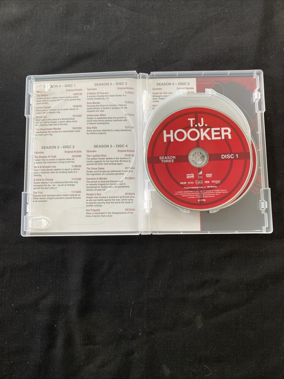 T.J. HOOKER the Complete Series Seasons 1-5 (DVD, 20-Disc) 1 2 3 4 5 – Pre-Owned