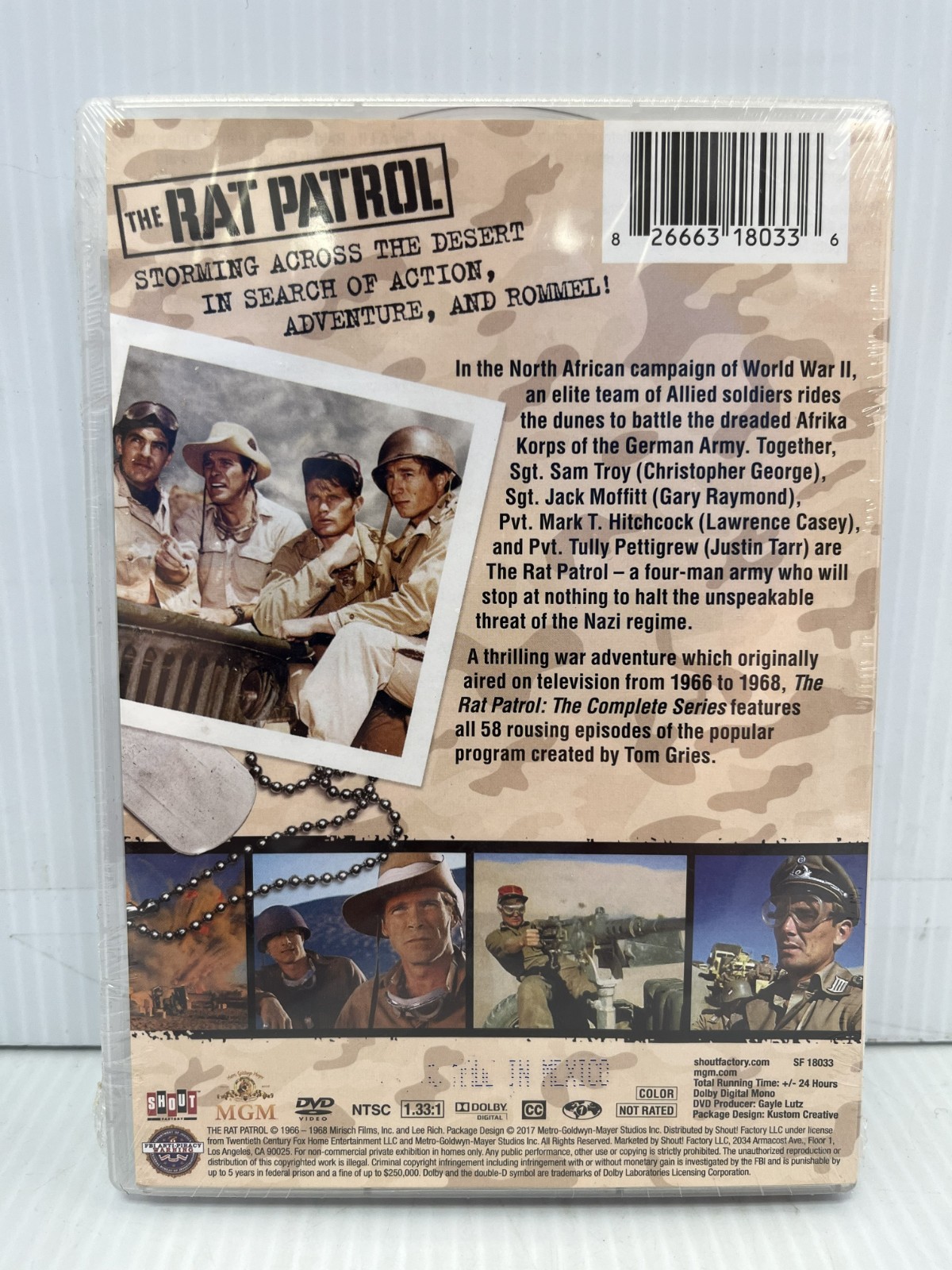 MA6 The Rat Patrol: The Complete Series DVD Set New Sealed!