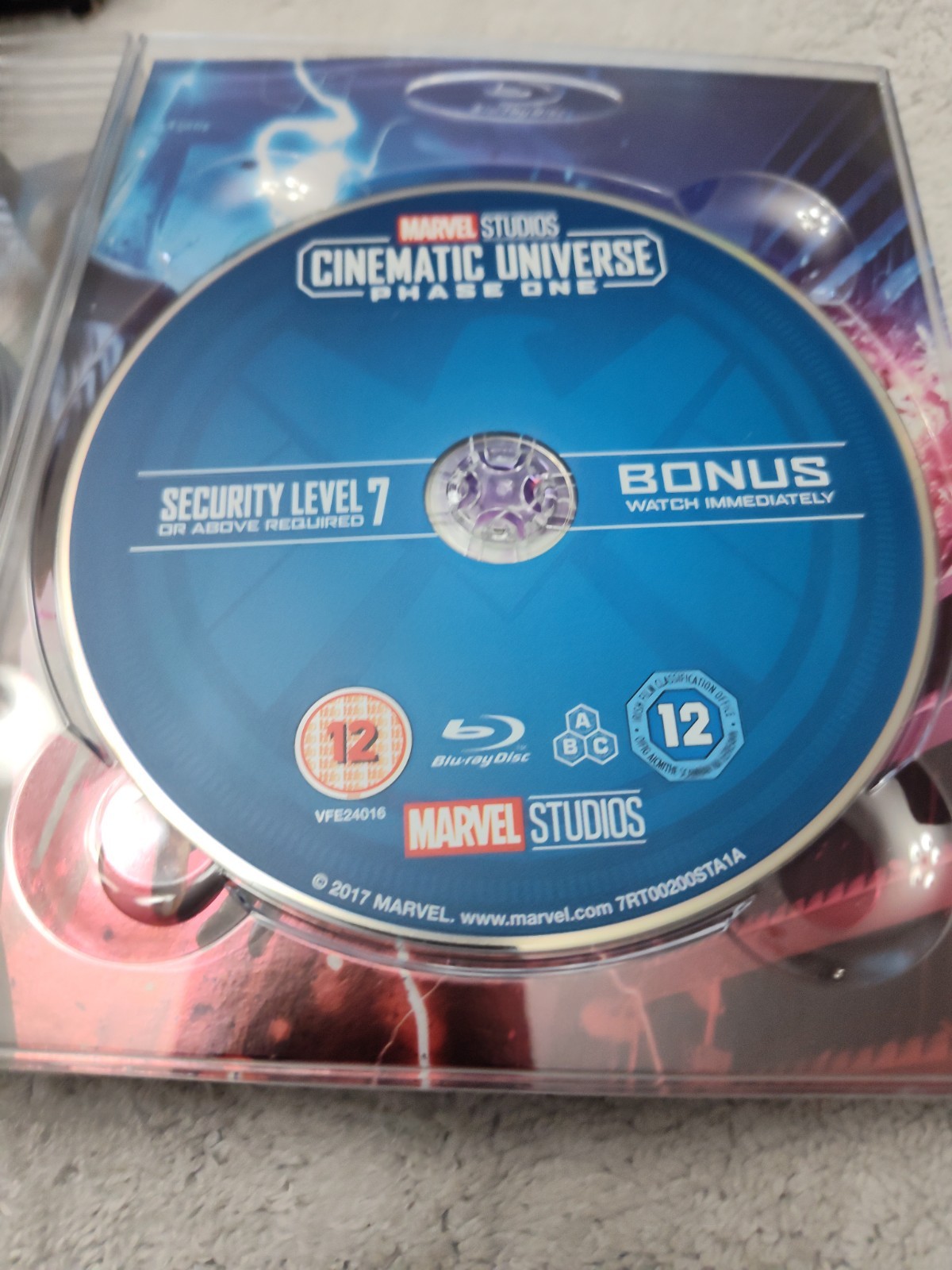Marvel Studios Cinematic Universe Phase One 1 Blu Ray Boxed Set Collector’s