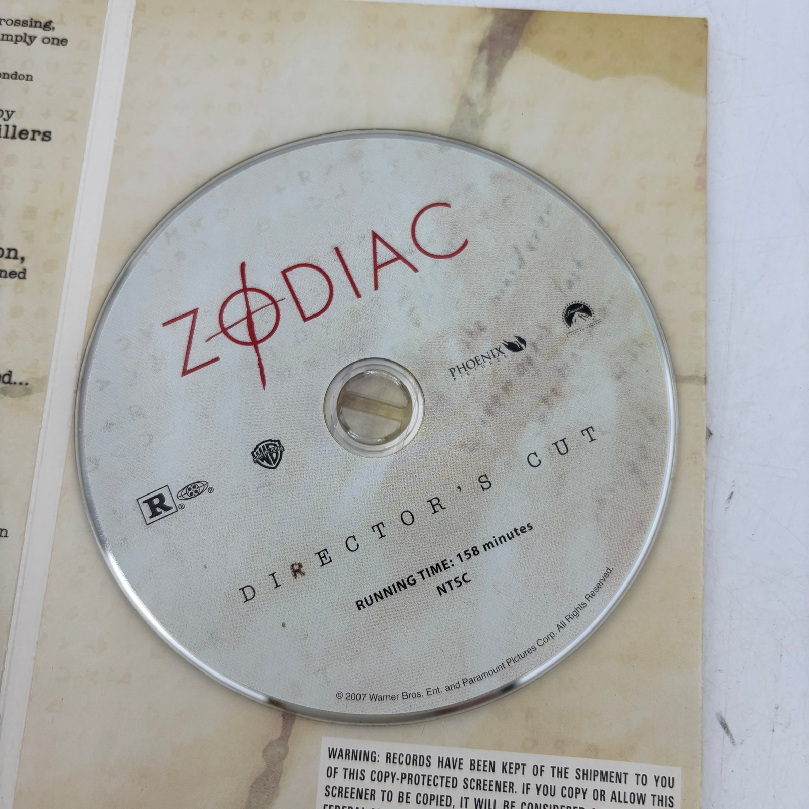 Zodiac Directors Cut FYC Oscars Awards Screnner David Fincher Jake Gyllenhaal
