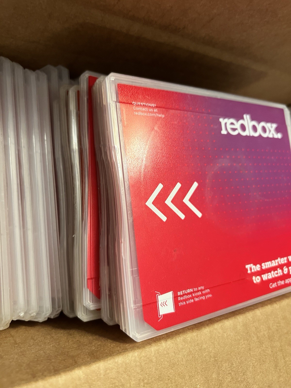 100 RedBox empty dvd cases “Cases Only” Very sturdy