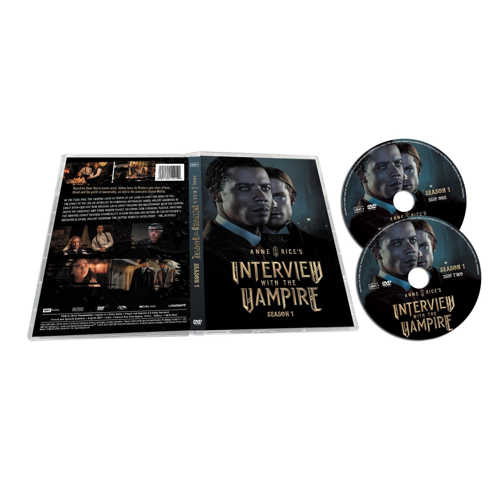 Interview with the Vampire Season 1 DVD 2-Disc Region 1 US Brand New Free Shipp