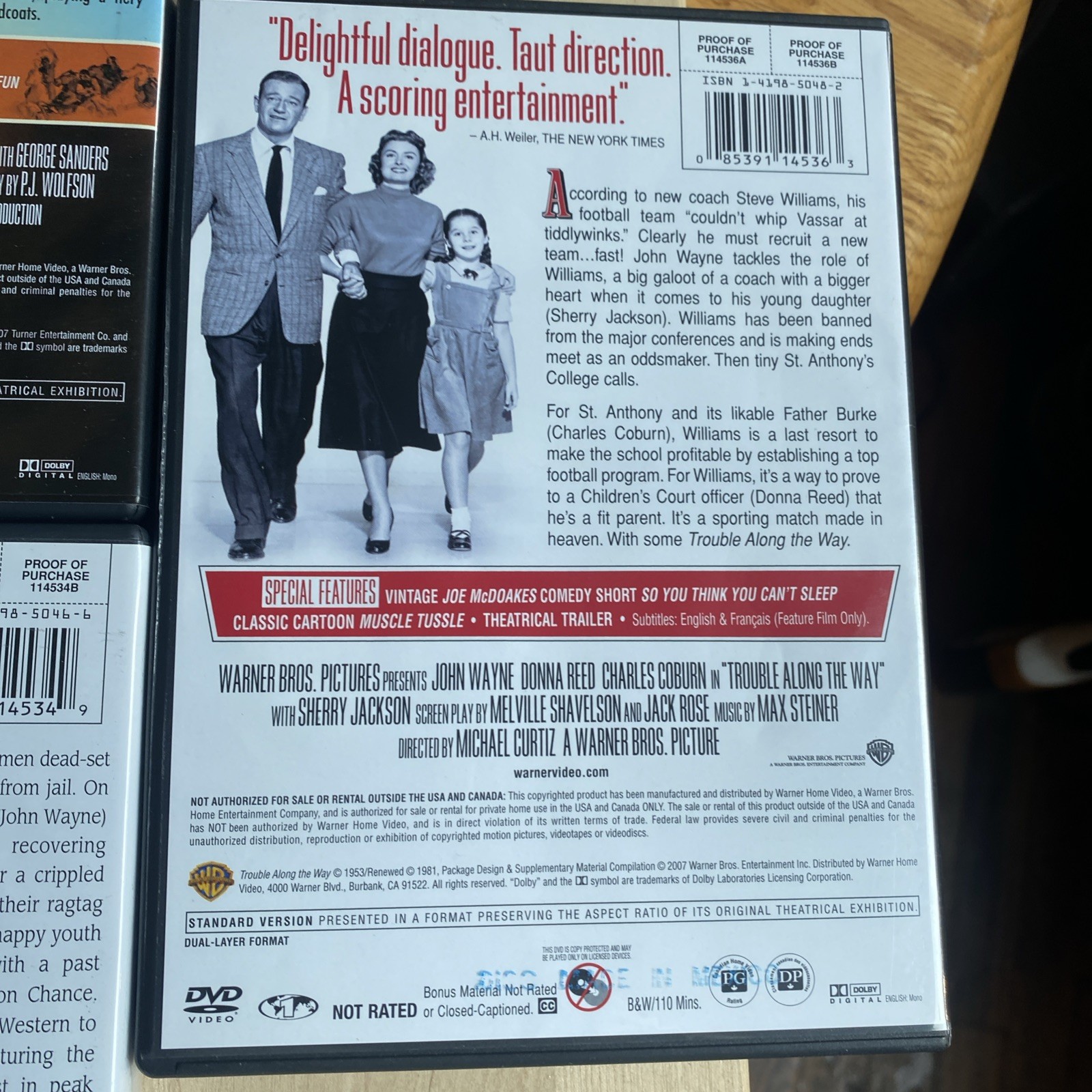 Lot of 9 – John Wayne Classic Films DVD’s – WB John Wayne Collection – Nice