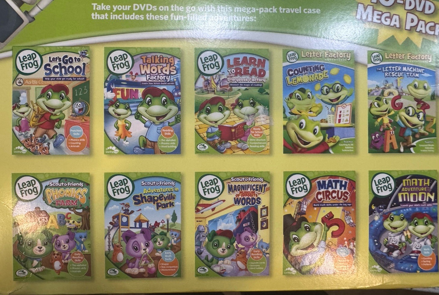 Leapfrog Learn With Leap 18 DVD Mega Pack (DVD, 2015) See DESC