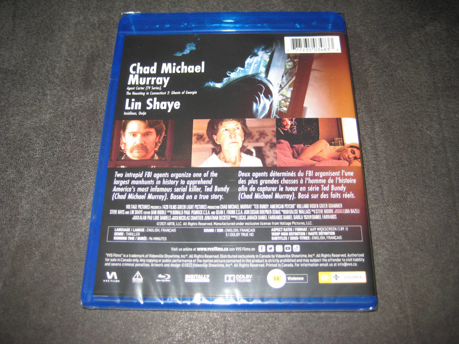 TED BUNDY AMERICAN PSYCHO (BLU-RAY 2021) BRAND NEW – NR WS – TRUE CRIME – DRAMA