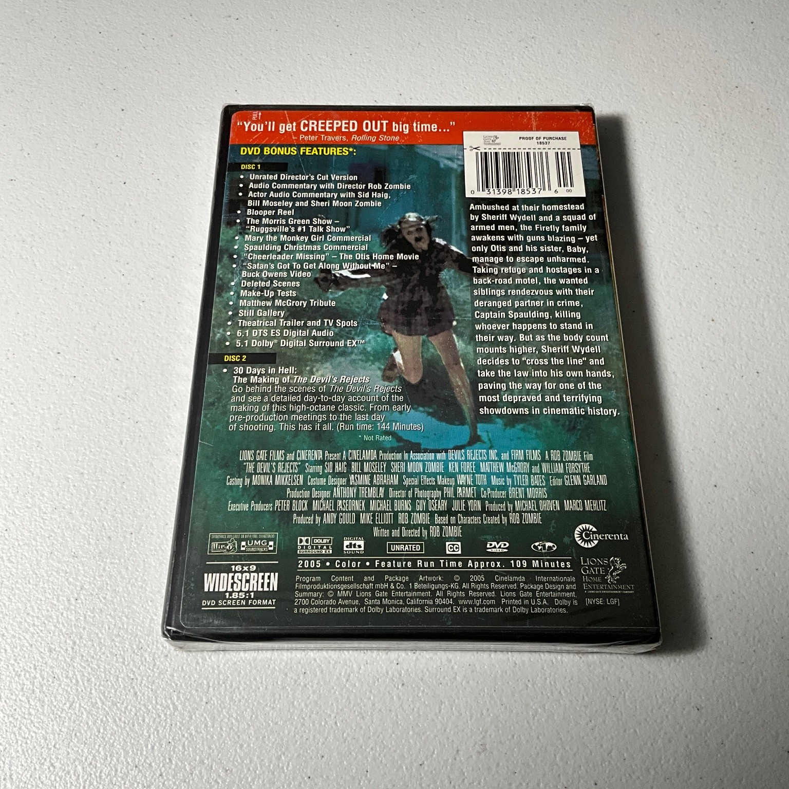 The Devil’s Rejects DVD 2005 Two-Disc Director’s Cut Rob Zombie Widescreen