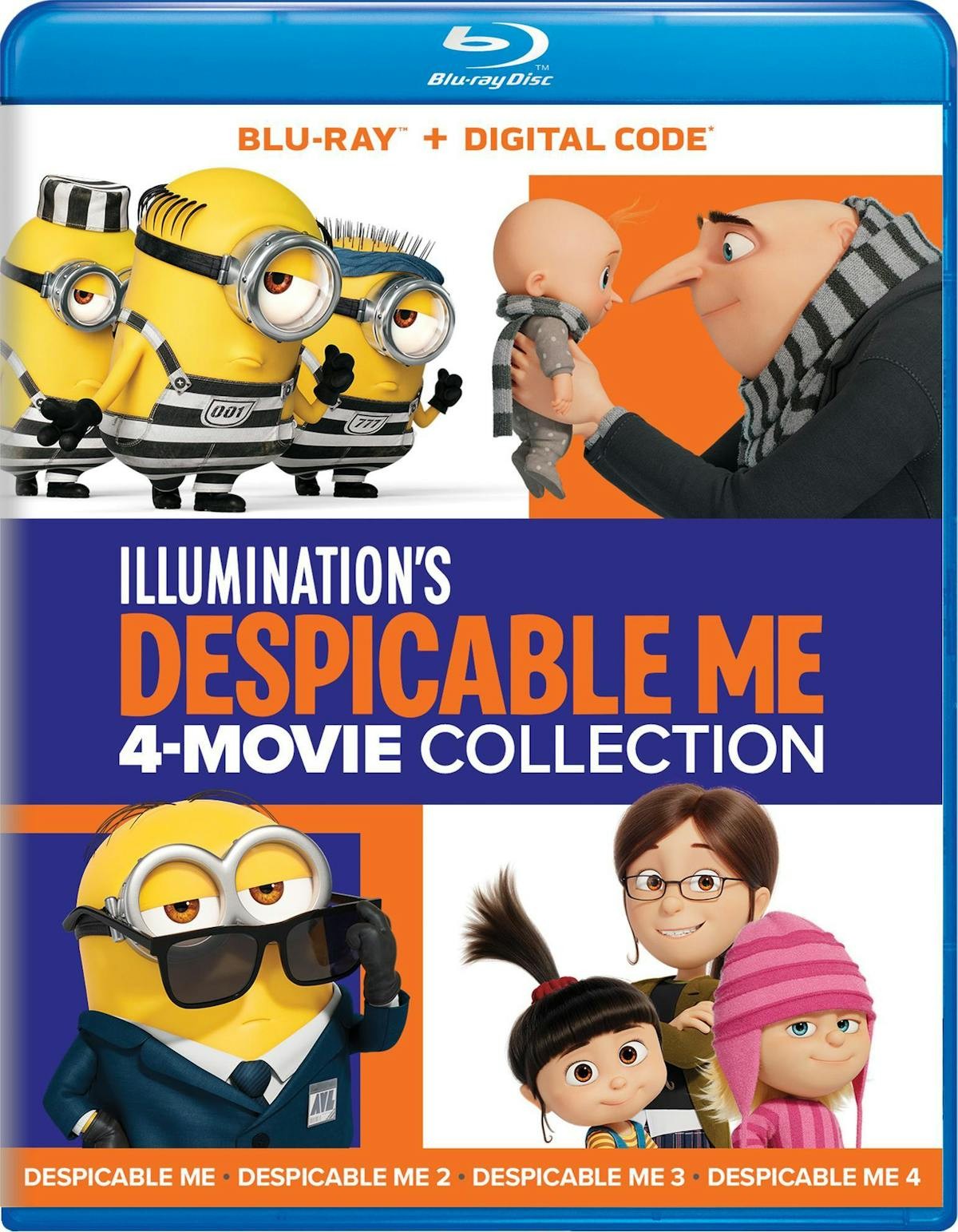 Despicable Me 4-Movie Collection Blu-ray NEW