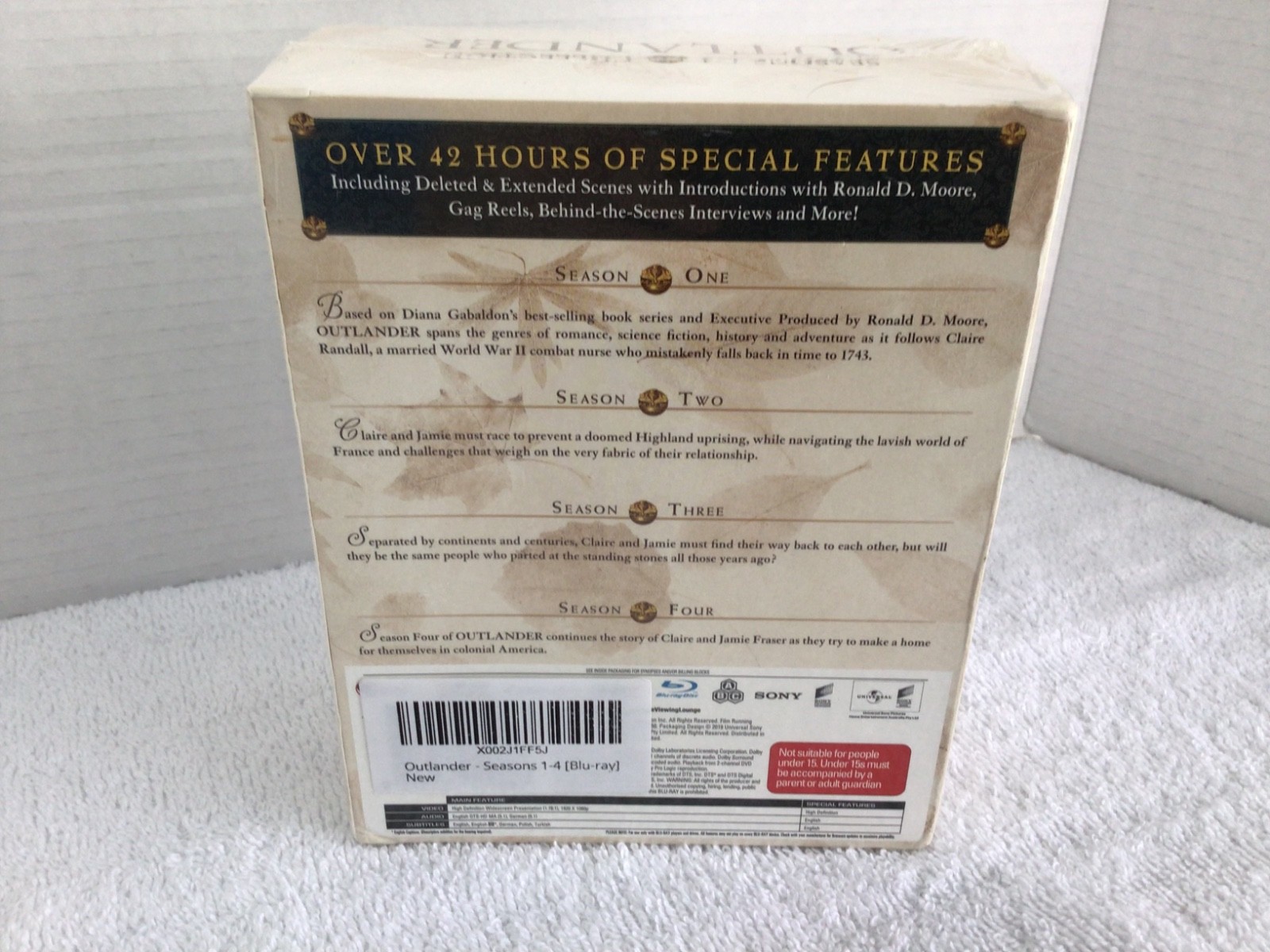 Outlander Complete Seasons 1-4 Collection Blu-ray 21-Disc Boxset NEW SEALED