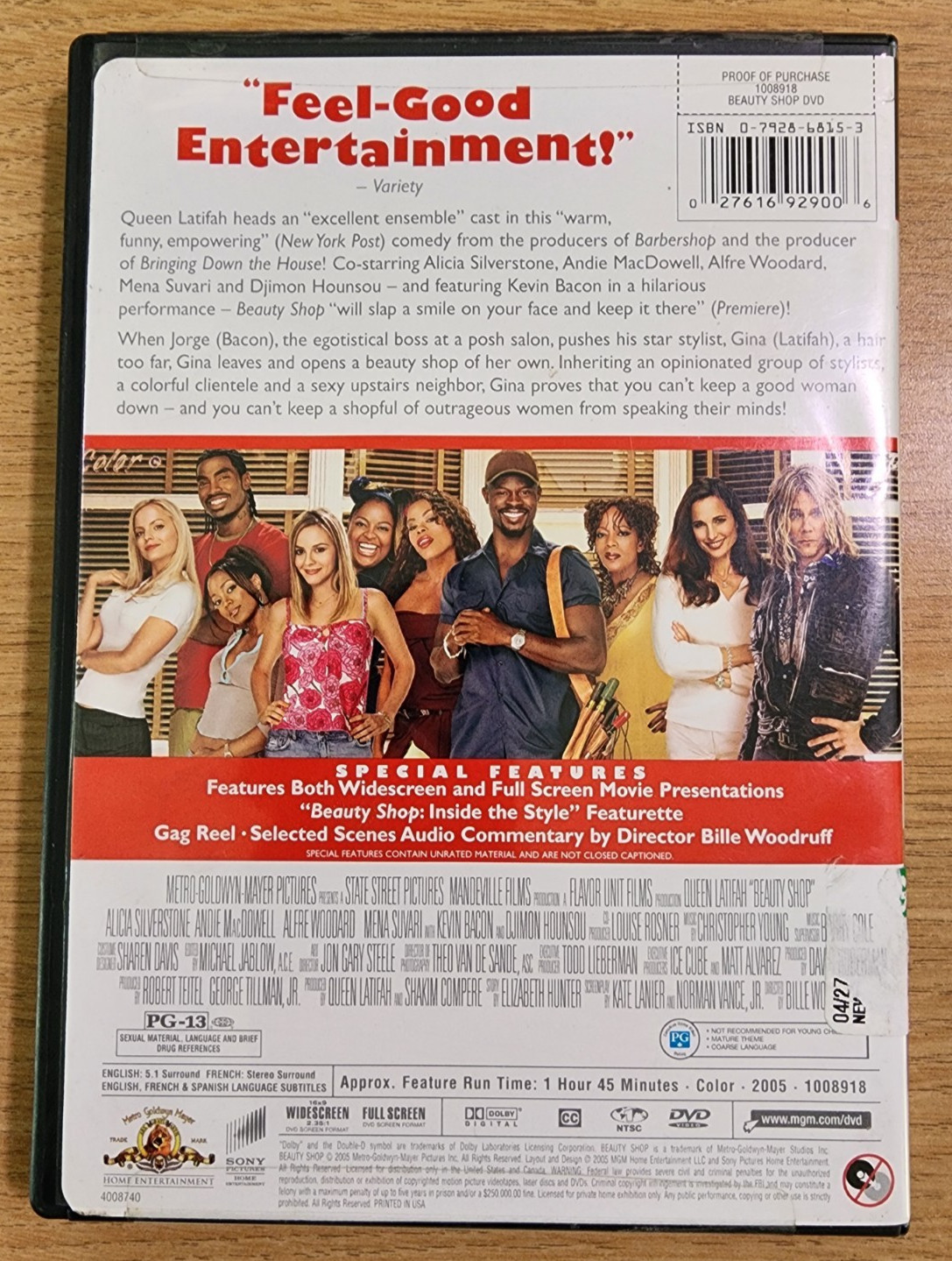 Beauty Shop (DVD, 2005) Queen Latifah, Alicia Silverstone