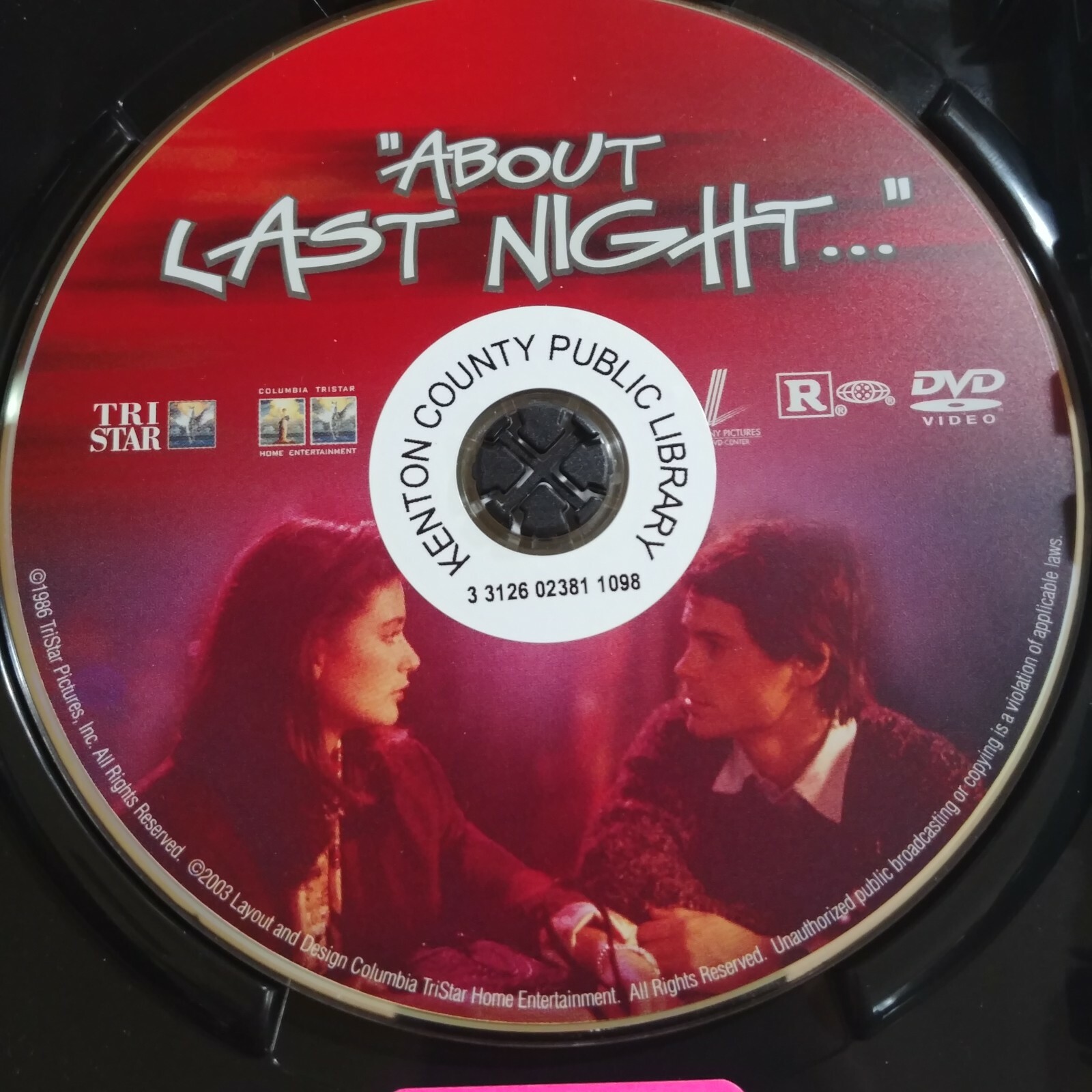 About Last Night… (DVD, 2003, R, Full Screen, 113 minutes)