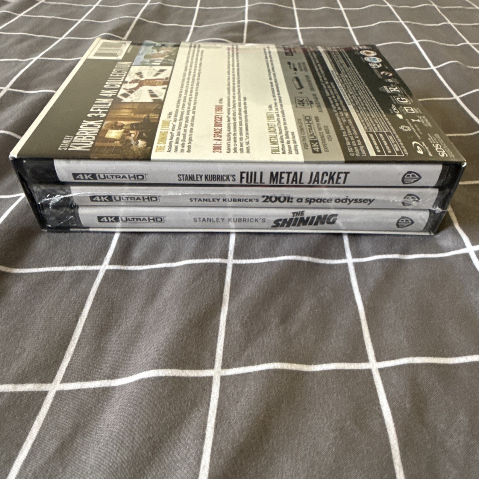 Stanley Kubrick 3-Film 4K Collection & Blu The Shining 2001 Full Metal Jacket