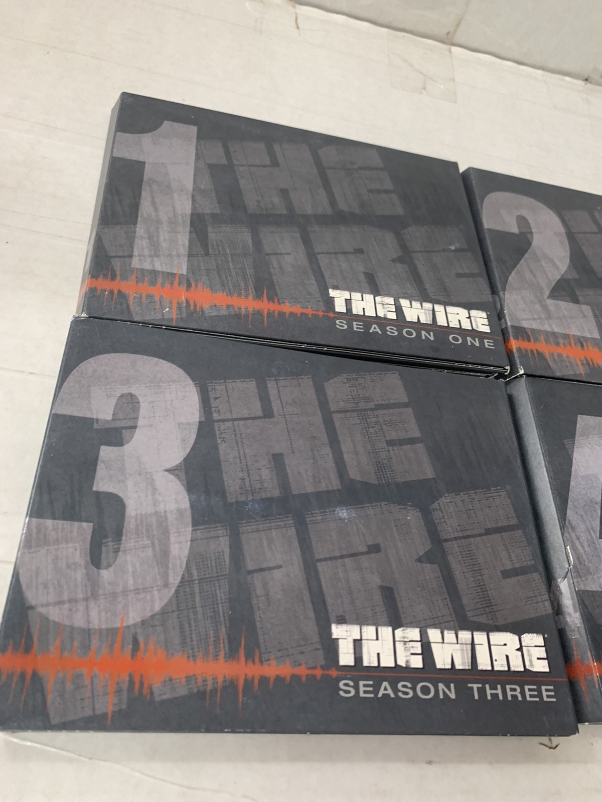 HBO The Wire Seasons 1 2 3 4 (DVD, Box Set TV Series, Cardboard Sleeve) Lot Set