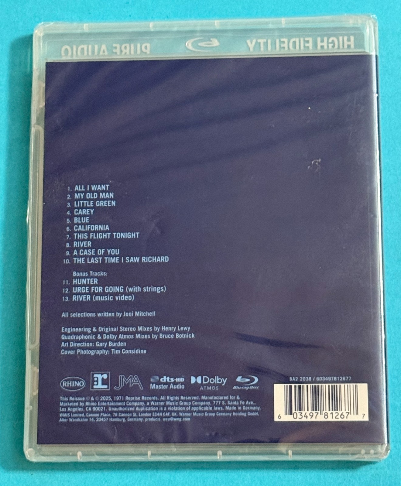 Joni Mitchell – Blue [New Blu-ray]