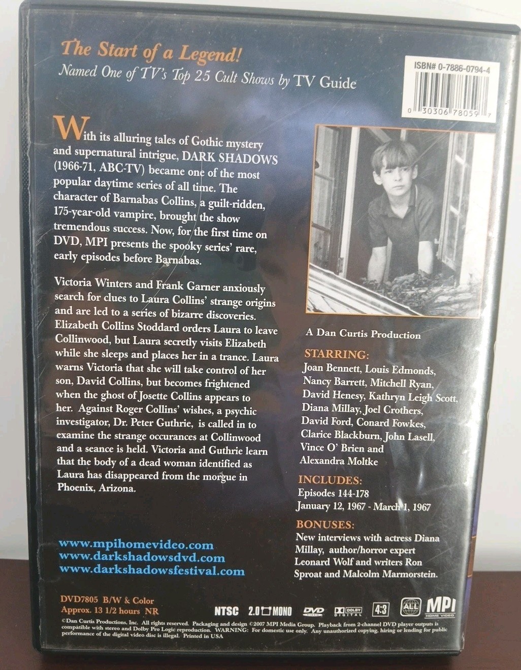 DARK SHADOWS The Beginning DVD Collection #5 (2007) MPI Home Video 4-disc set