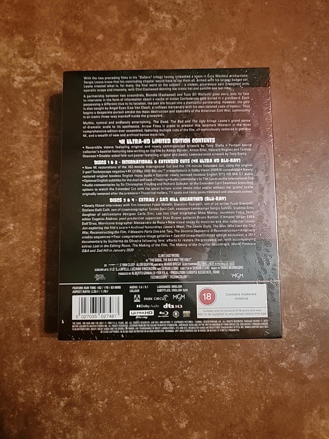 The Good, The Bad and The Ugly – 4K UHD Blu-ray Arrow Video OOP Limited Edition