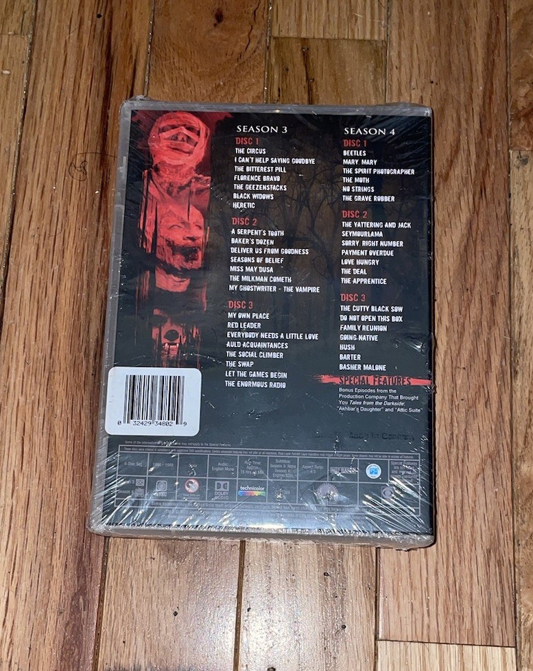 New! Tales From The Darkside Complete Series Seasons 1-4 (DVD) 12-Disc Set