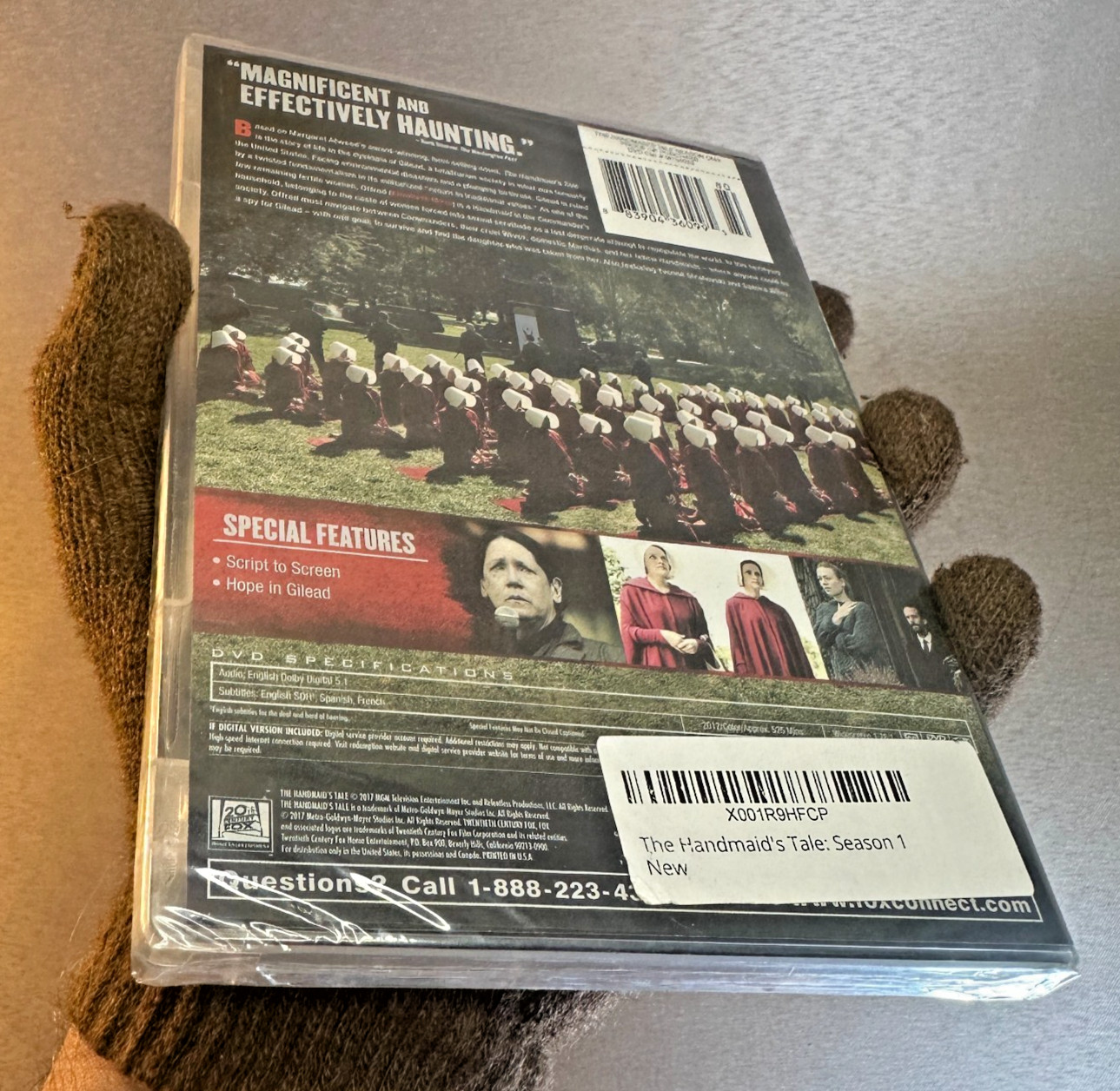 The Handmaid’s Tale Season One DVD 3 Disc Set 2017 MGM Fox Hulu Series Sealed