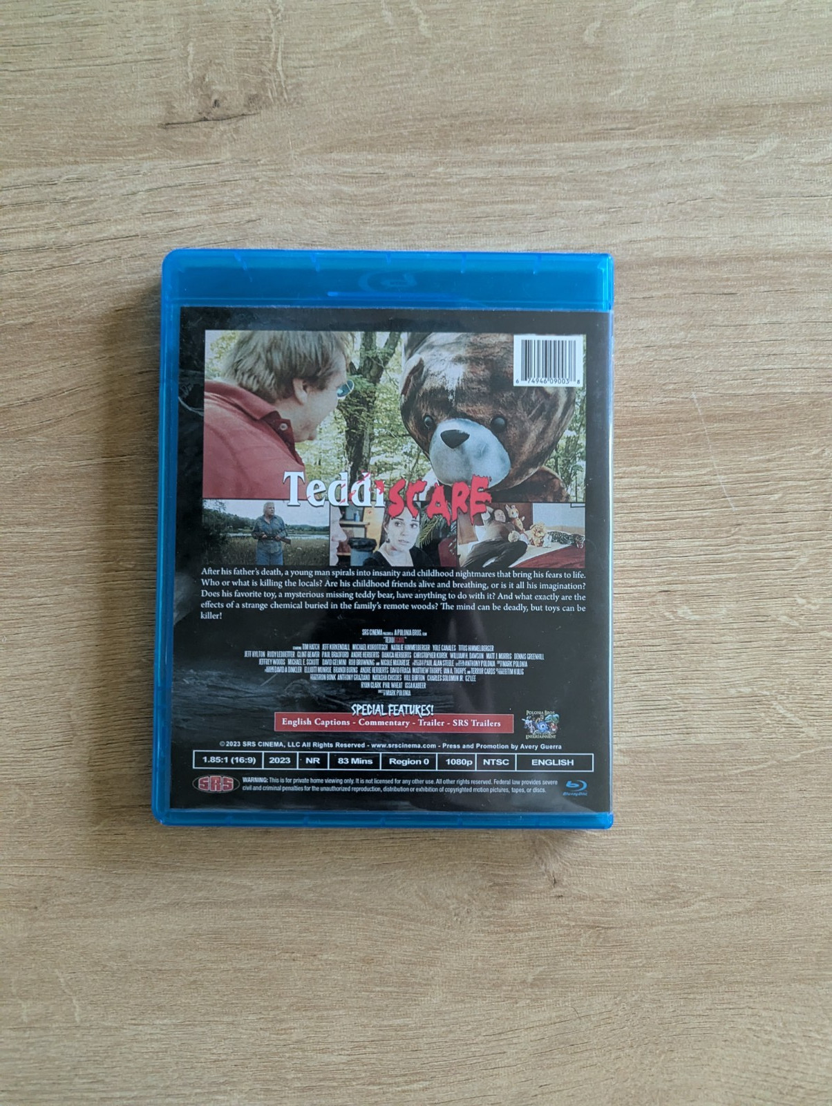 Teddiscare Blu-Ray SRS Cinema Mark Polonia Brothers Horror SOV Cult Rare OOP