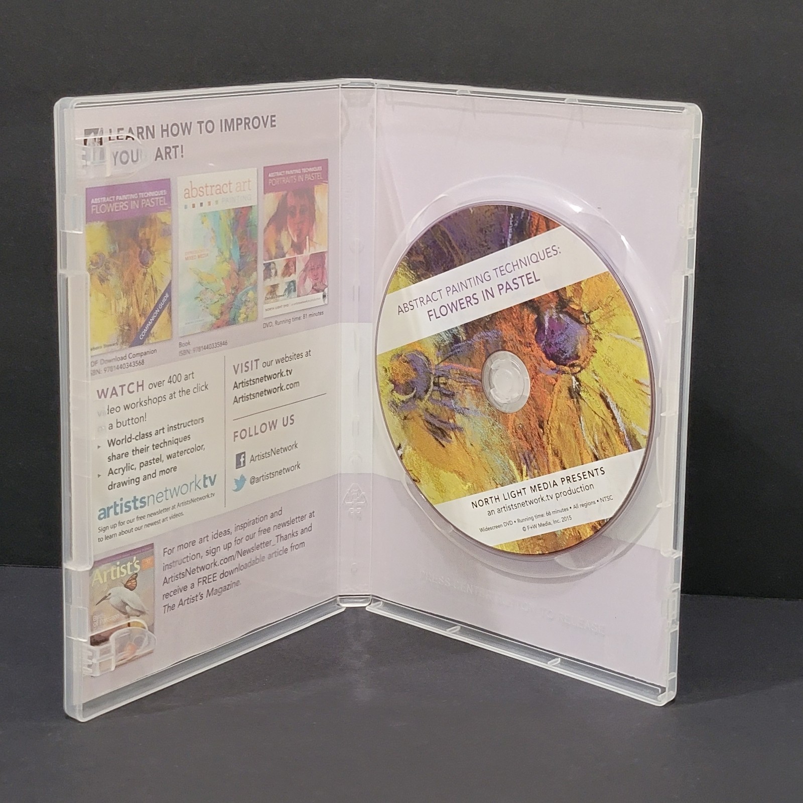 Flowers in Pastel Abstract Painting Techniques DVD Debora Stewart EUC