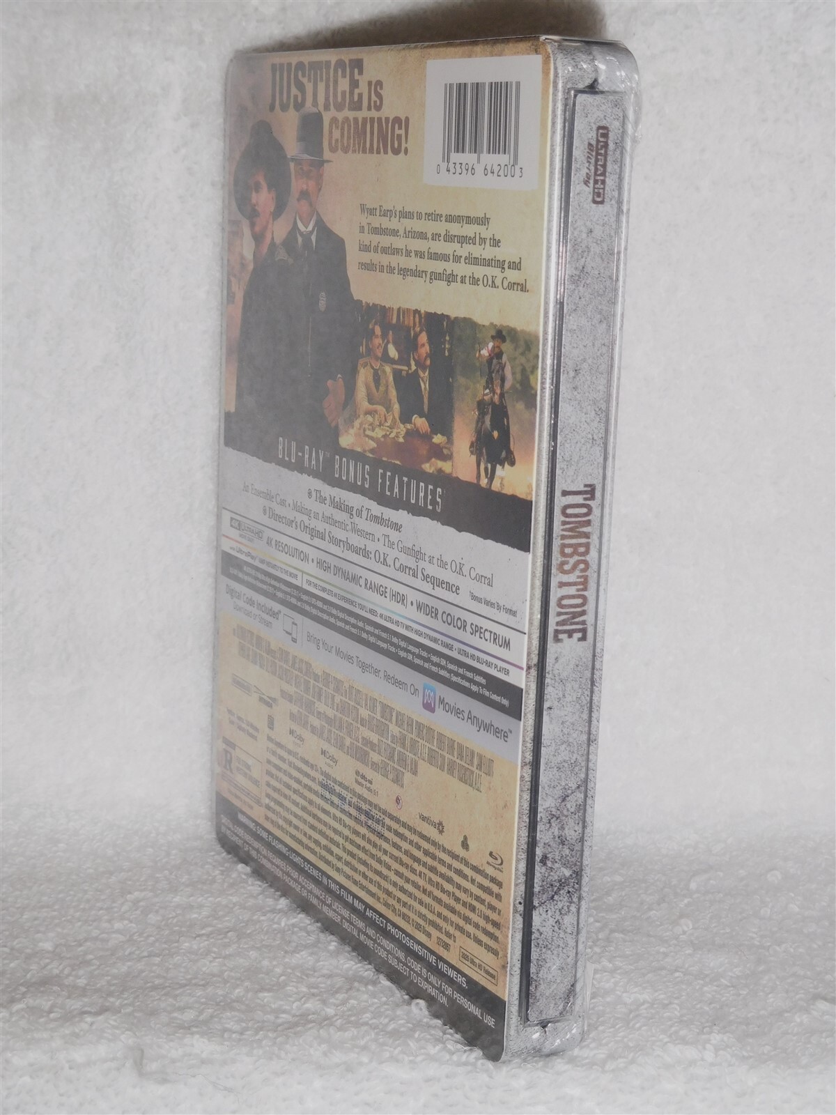 Tombstone (4K/Blu-ray, 2025, STEELBOOK) Kurt Russell Val Kilmer western action