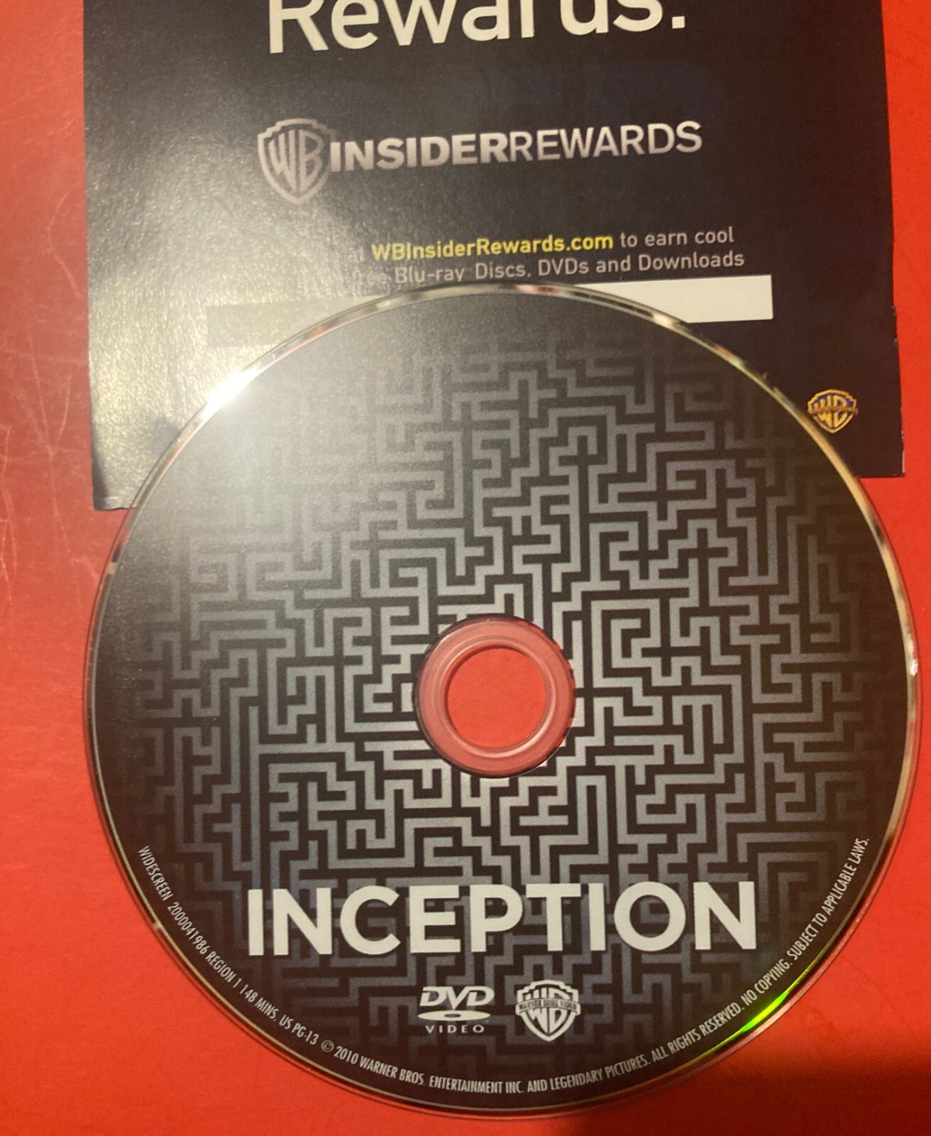 Inception Leonardo DiCaprio DVD