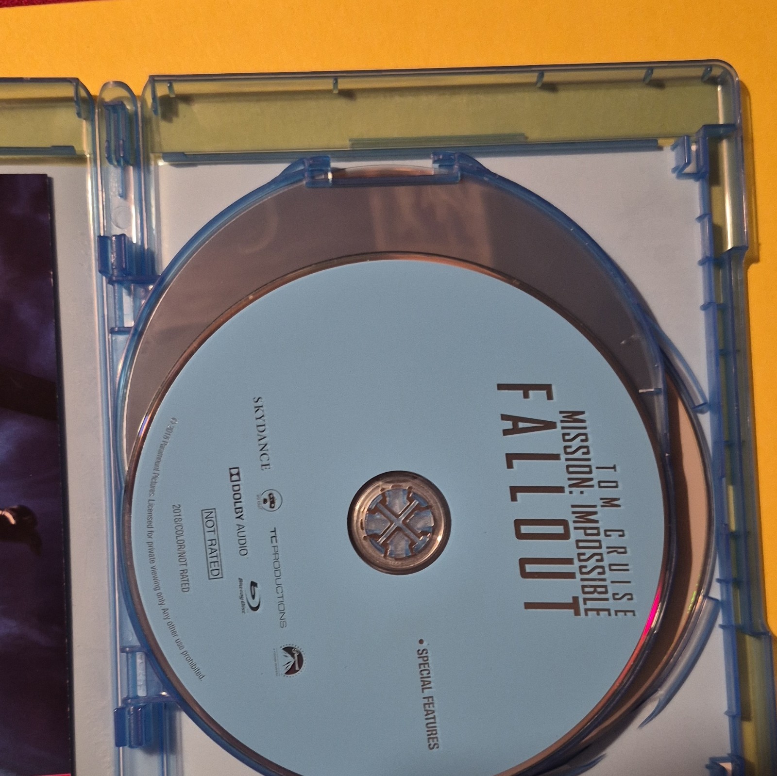Paramount Mission: Impossible Fallout Blu-ray + DVD + Digital PG-13 Tom Cruise