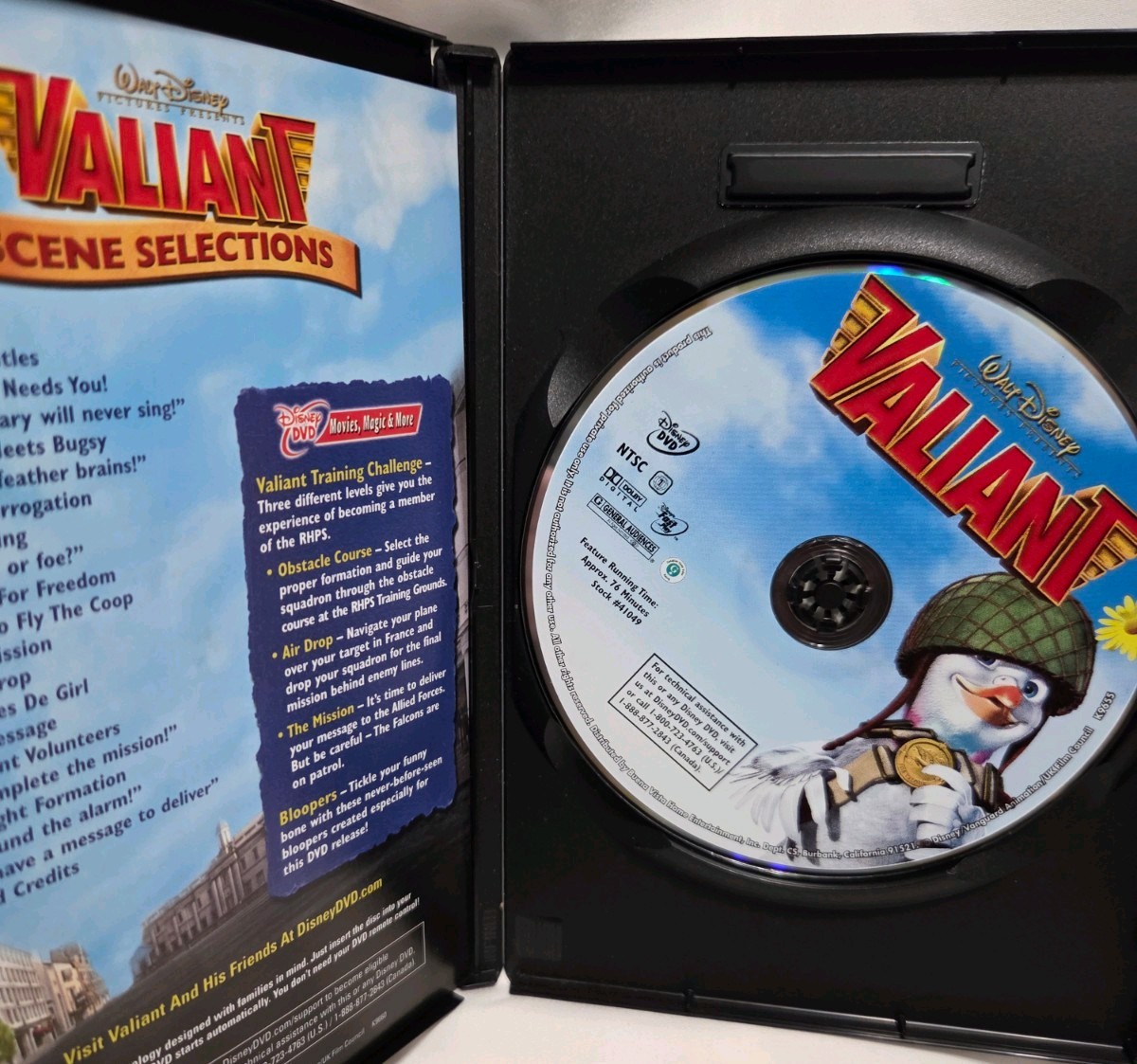 Disney’s “Valiant” (DVD, 2005) voices: Ewan McGregor, Rick Gervais &Tim Curry