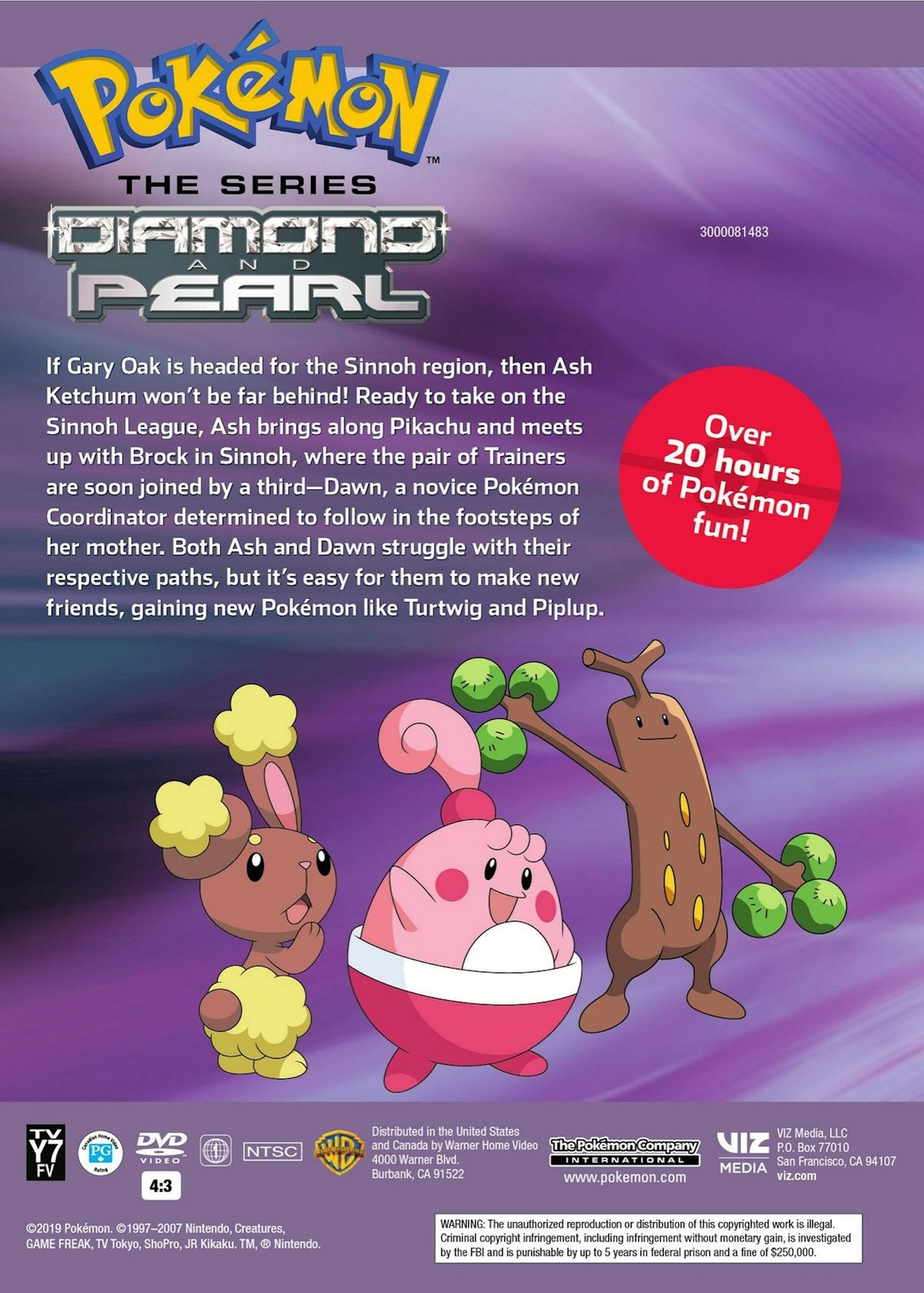 Pokémon Diamond and Pearl – The Complete Season DVD NEW
